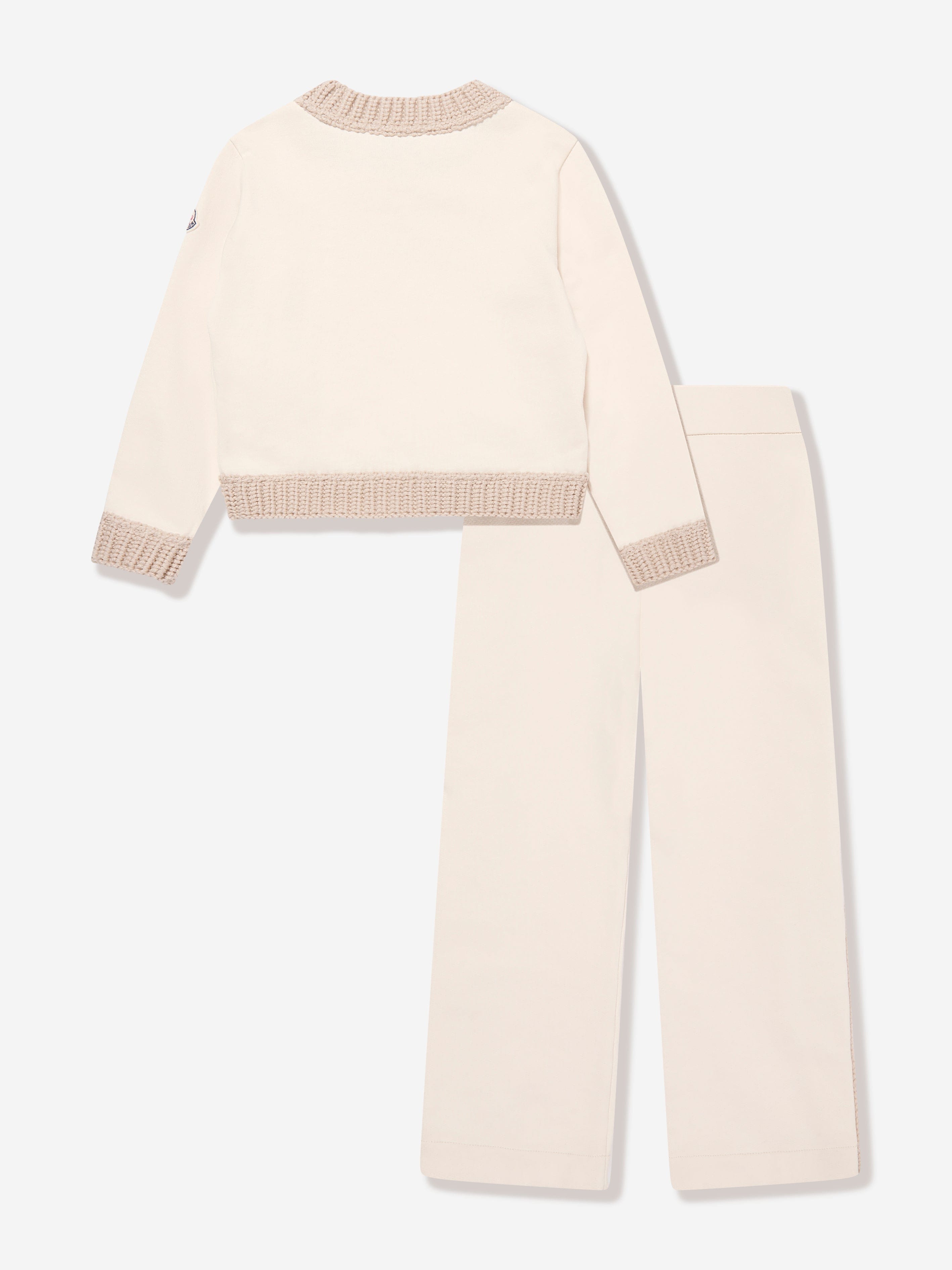 Moncler Enfant Girls Tracksuit in Ivory Manchester Cheap Pice
