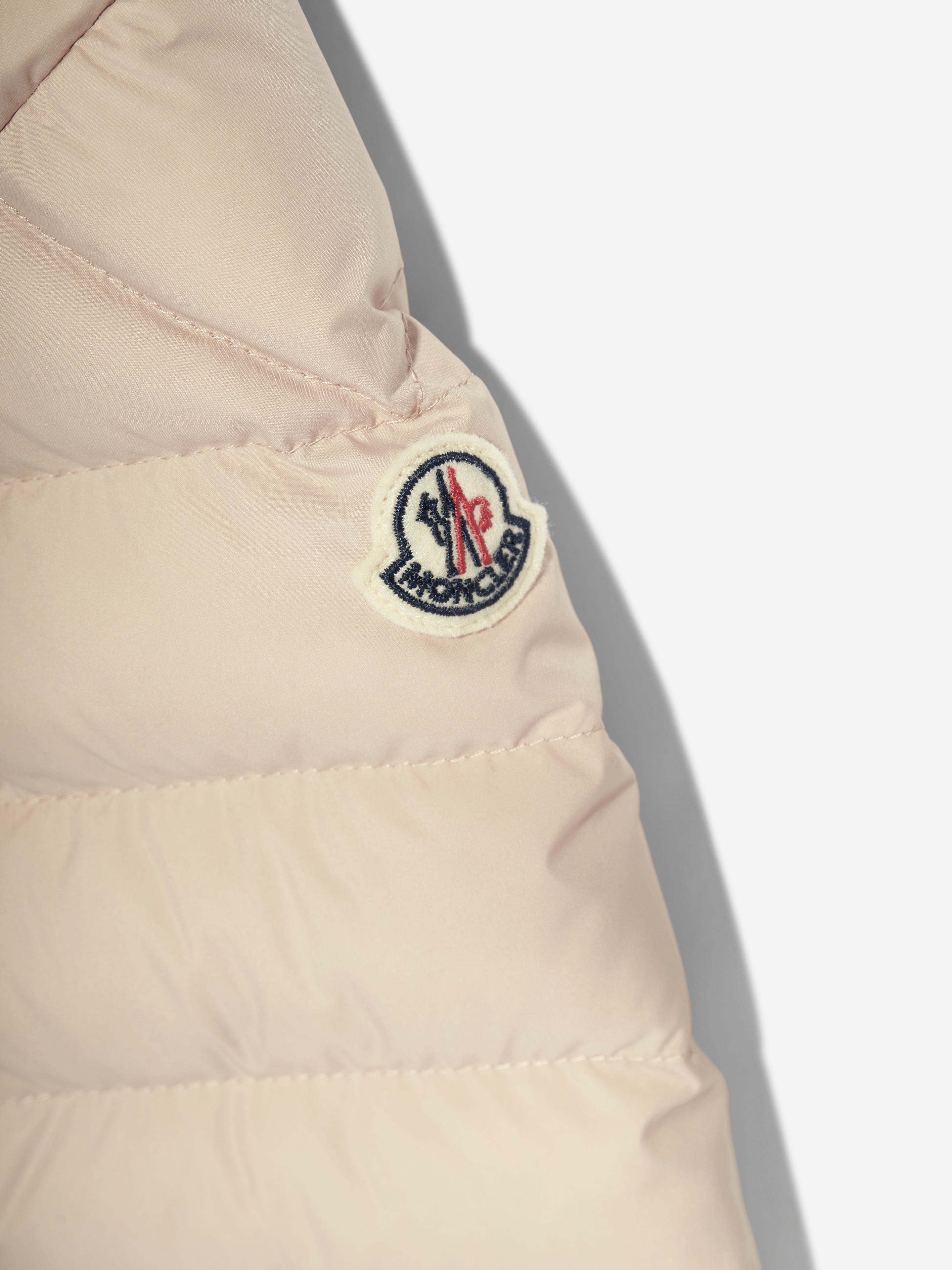 Moncler Enfant Girls Down Padded Egisto Jacket in Beige Clearance Sast