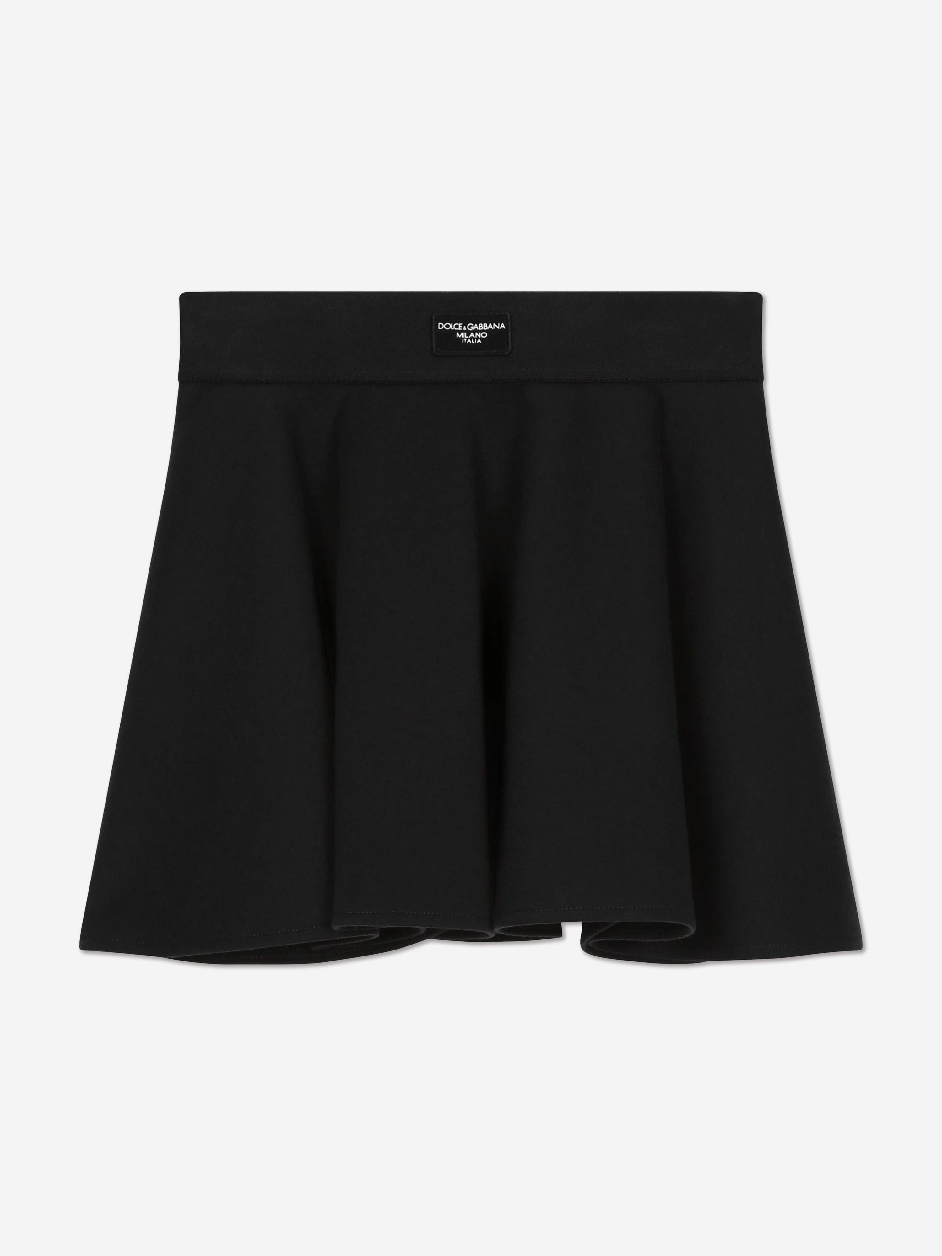 Dolce & Gabbana Girls Cotton Skirt in Navy Affordable Cheap Pice