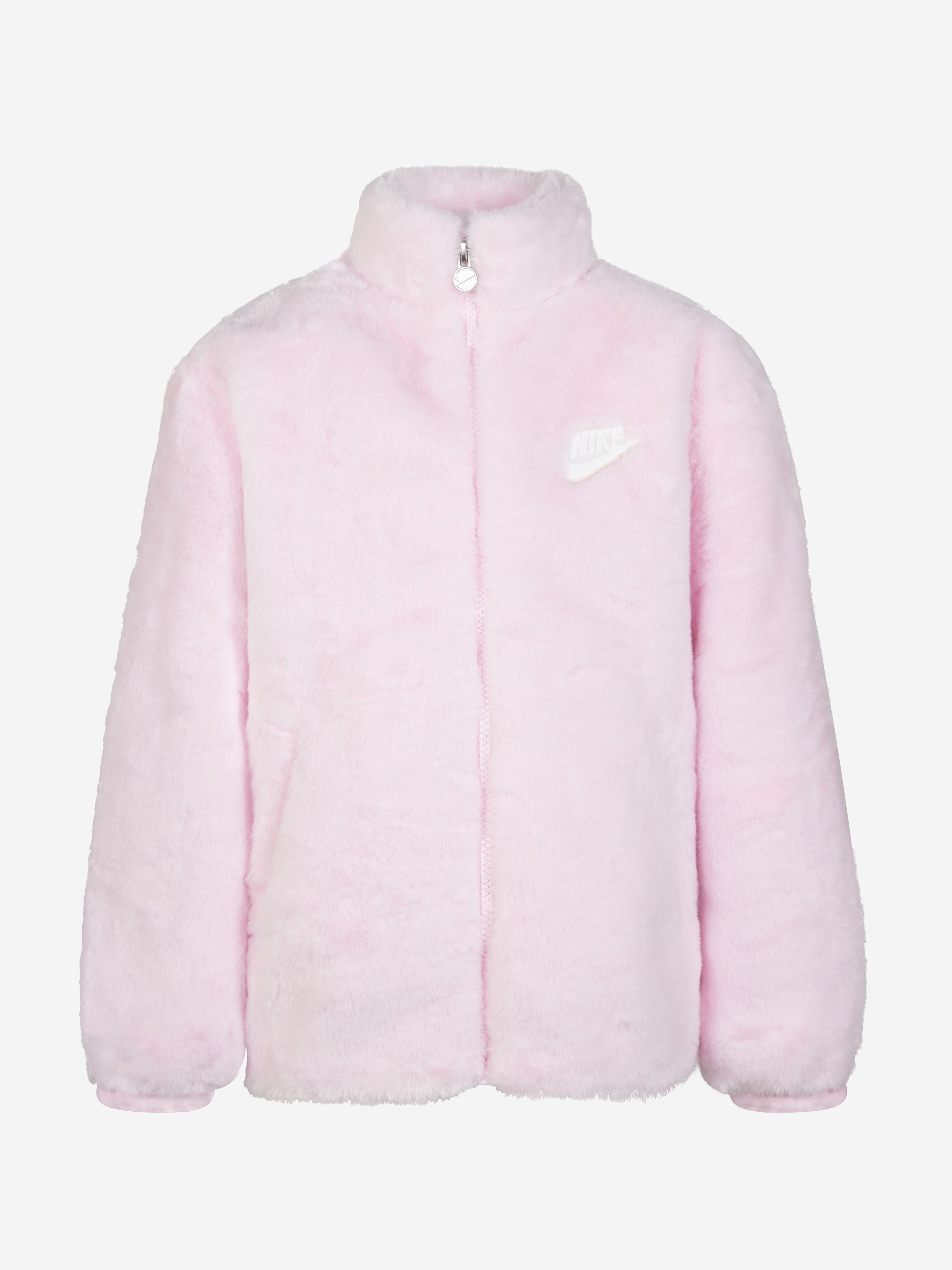 Nike Girls Faux Fur Jacket in Pink Best Store To Get Cheap Online
