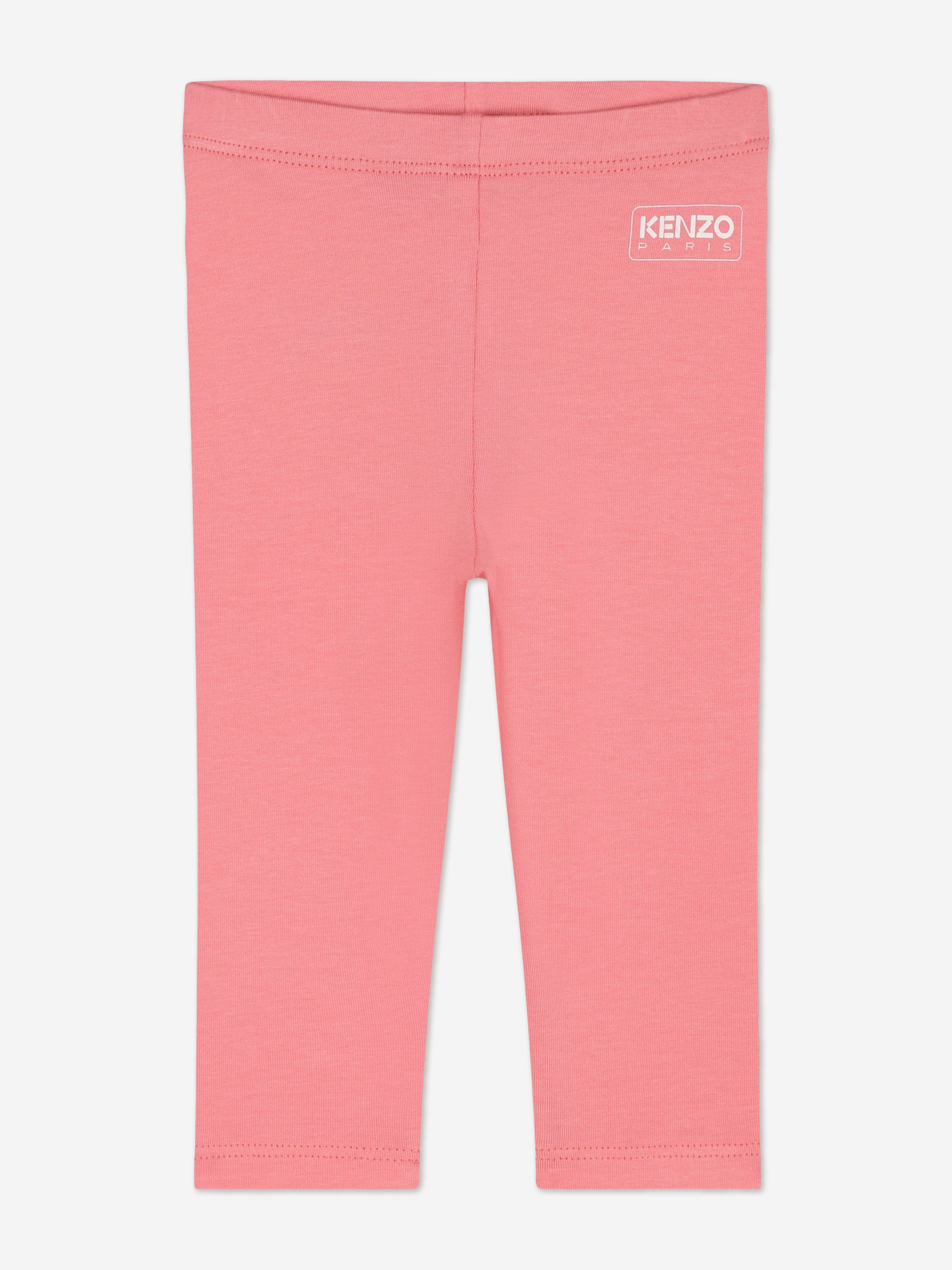 KENZO Baby Girls Logo Leggings in Pink Where To Buy Cheap Real