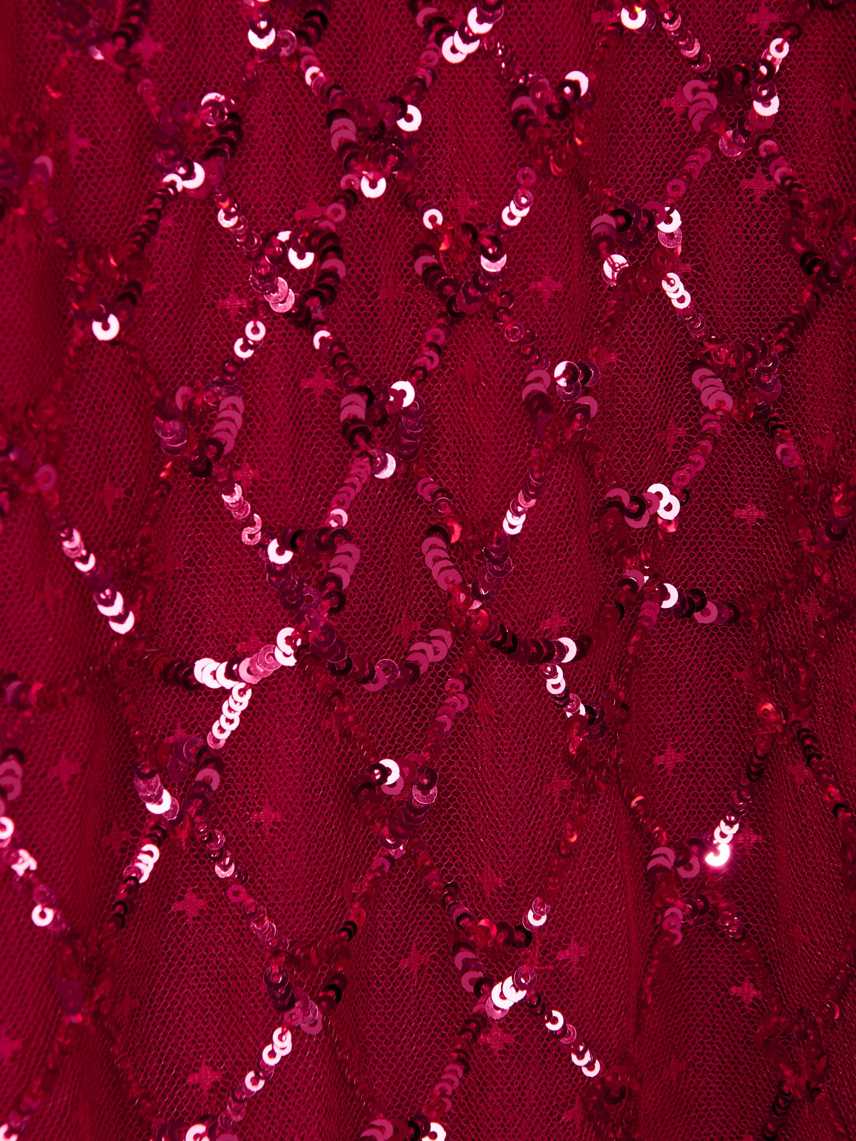 Needle & Thread Girls Heart Lattice Cape Dress in Red Hot Sale