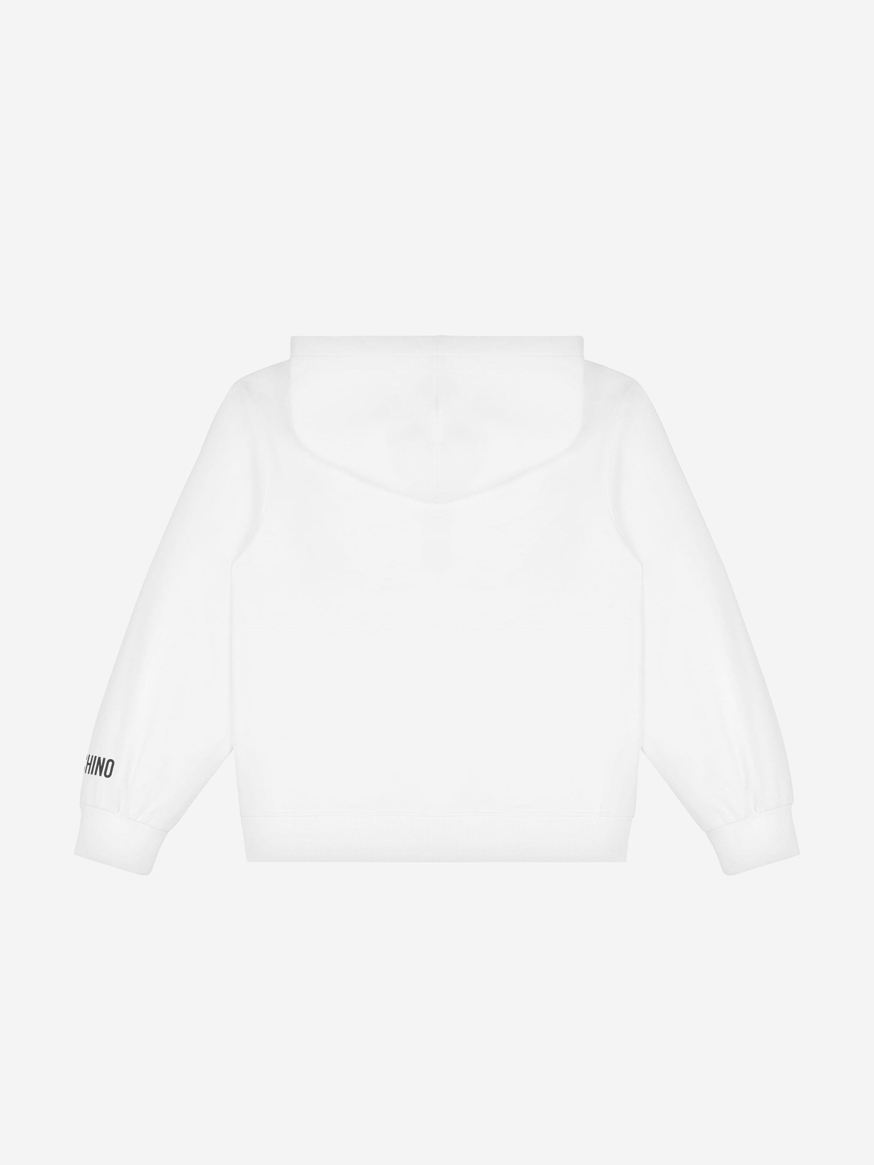 Moschino Kids Love Hoodie in White Browse For Sale