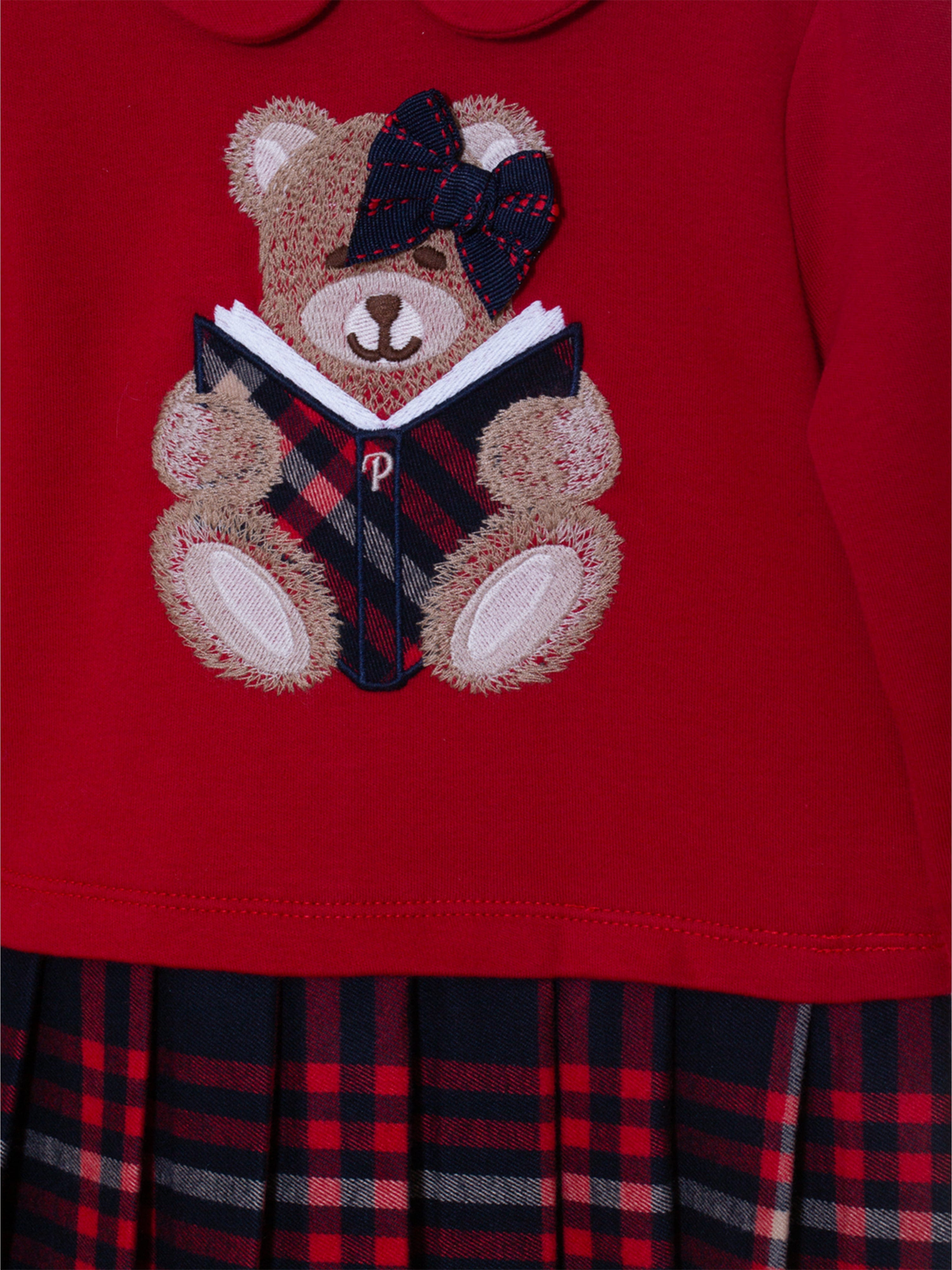 Patachou Baby Girls Teddy Bear Dress in Red Sale Pick A Best