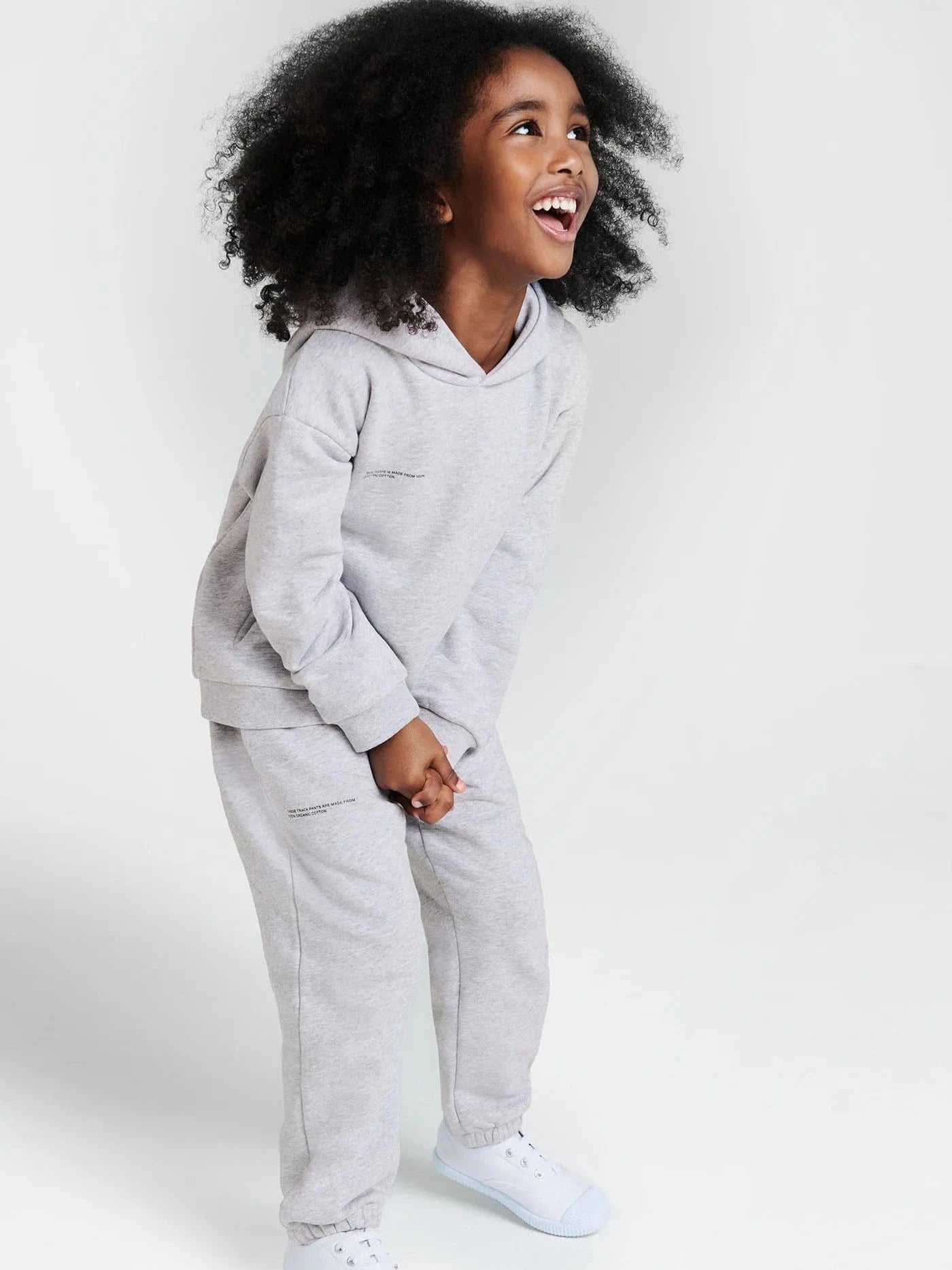PANGAIA Kids 365 Midweight Hoodie in Grey Buy Cheap Find Great