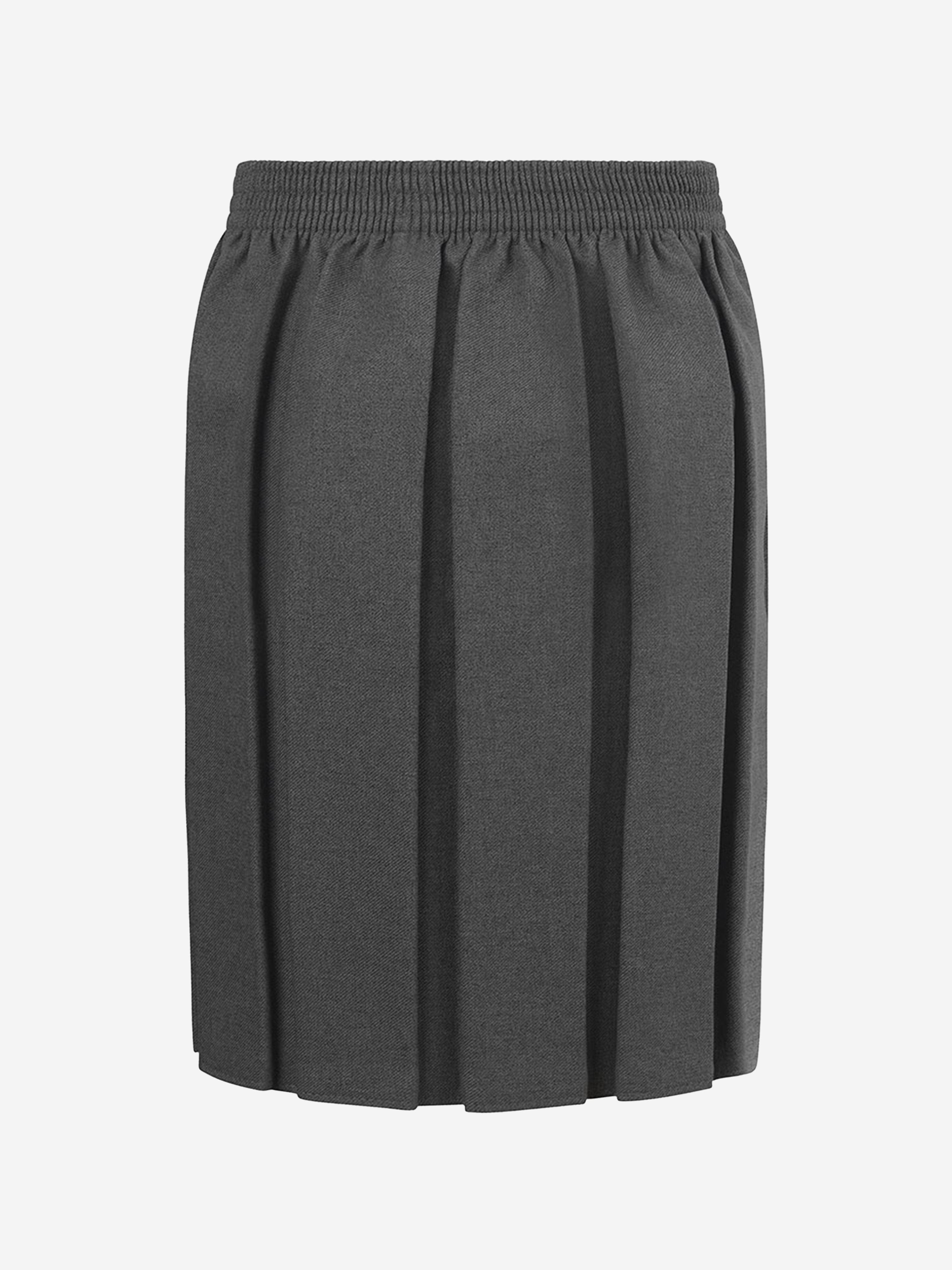 Zeco Girls School Box Pleat Skirt in Grey Buy Cheap Inexpensive