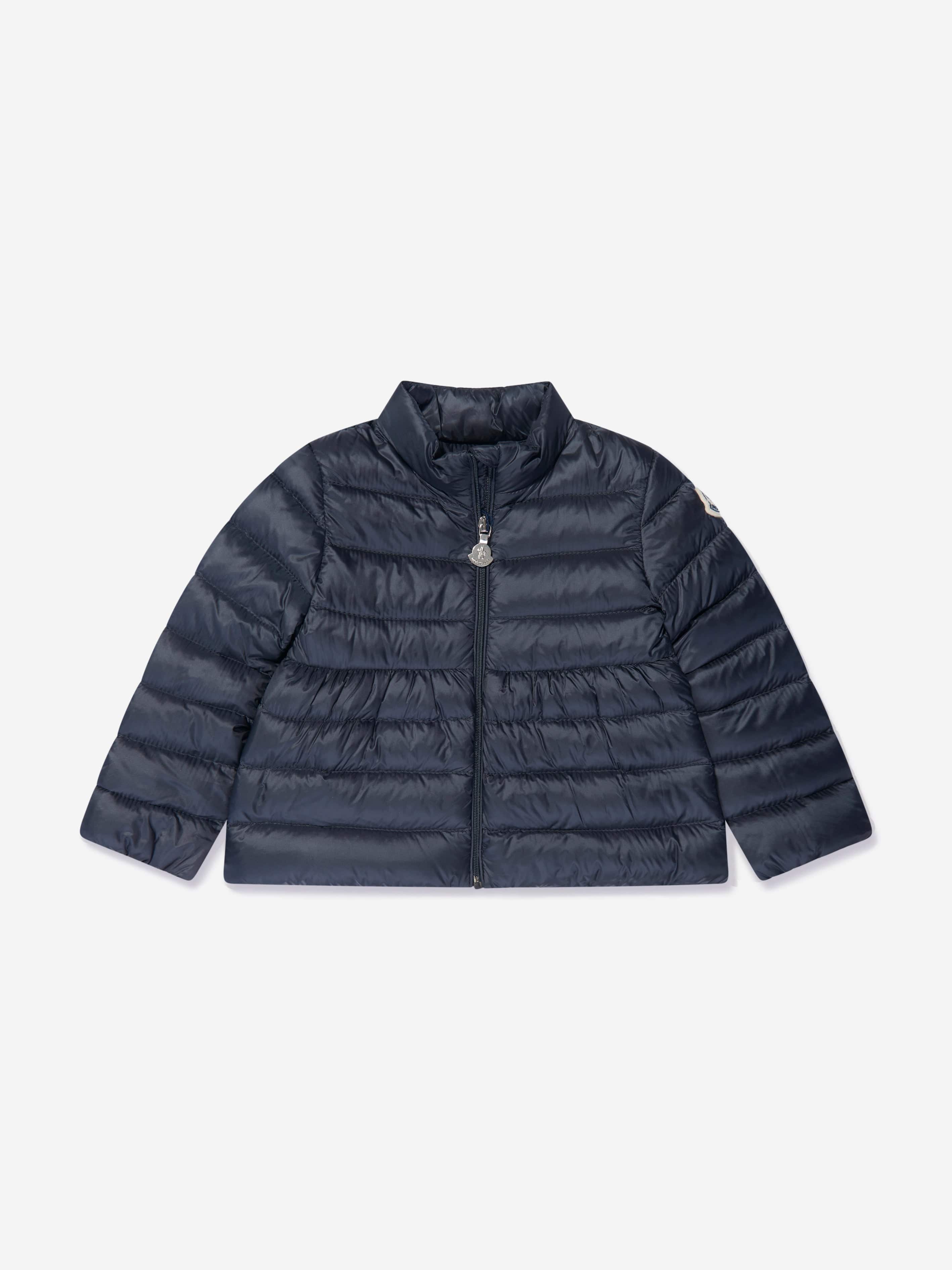 Moncler Enfant Baby Girls Down Padded Joelle Jacket in Navy Clearance Store Sale Online