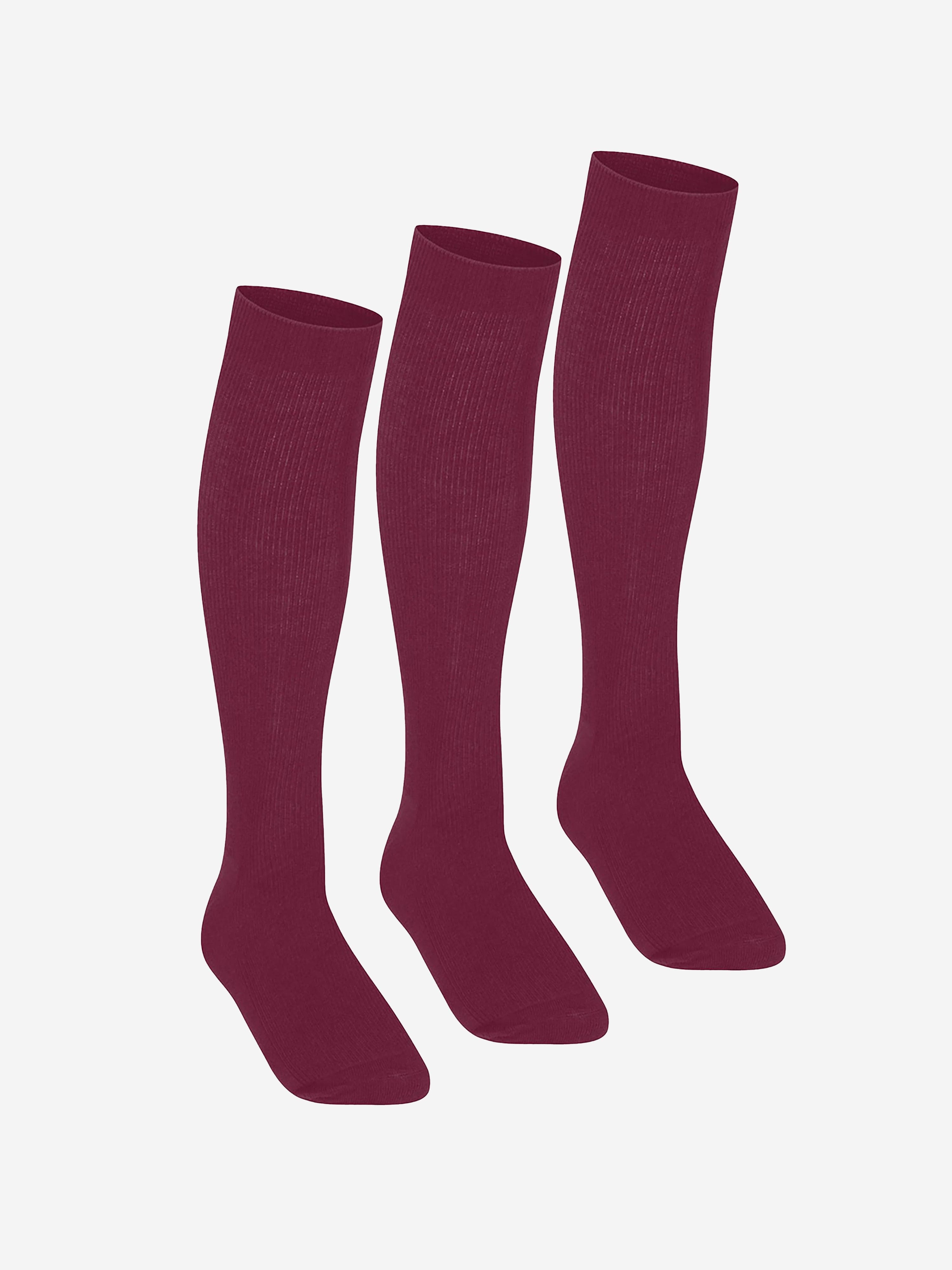 Zeco Girls School Knee High Socks (3 Pack) in Purple Pictures For Sale
