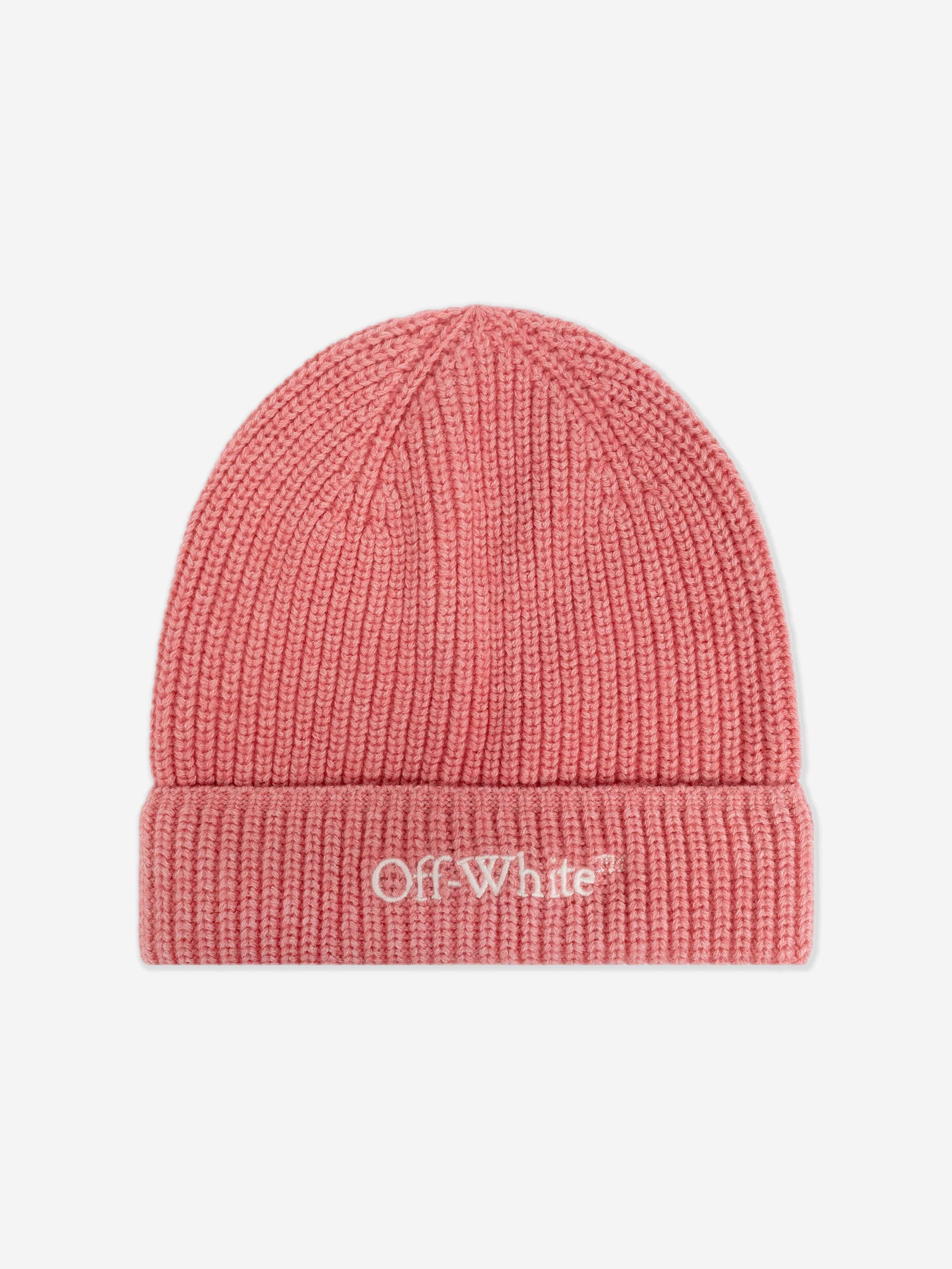 Off-White Girls Bookish Beanie Hat in Pink Buy Cheap Great Deals