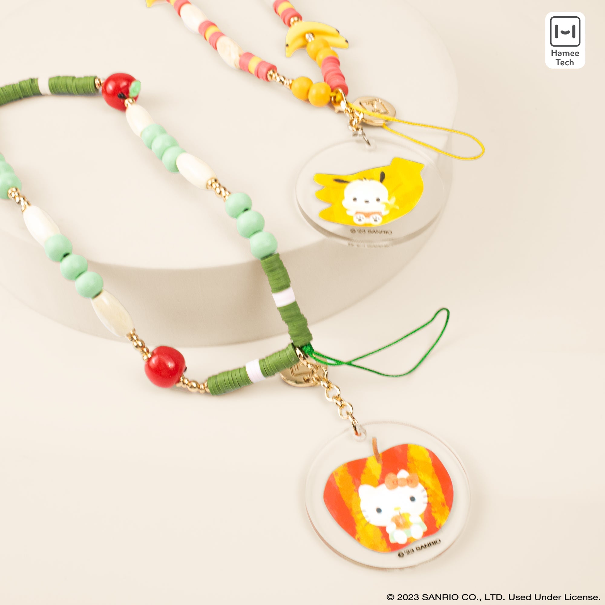 Hello Kitty Apple Beaded Charm Mobile Phone Wrist Strap Big Sale Cheap Online