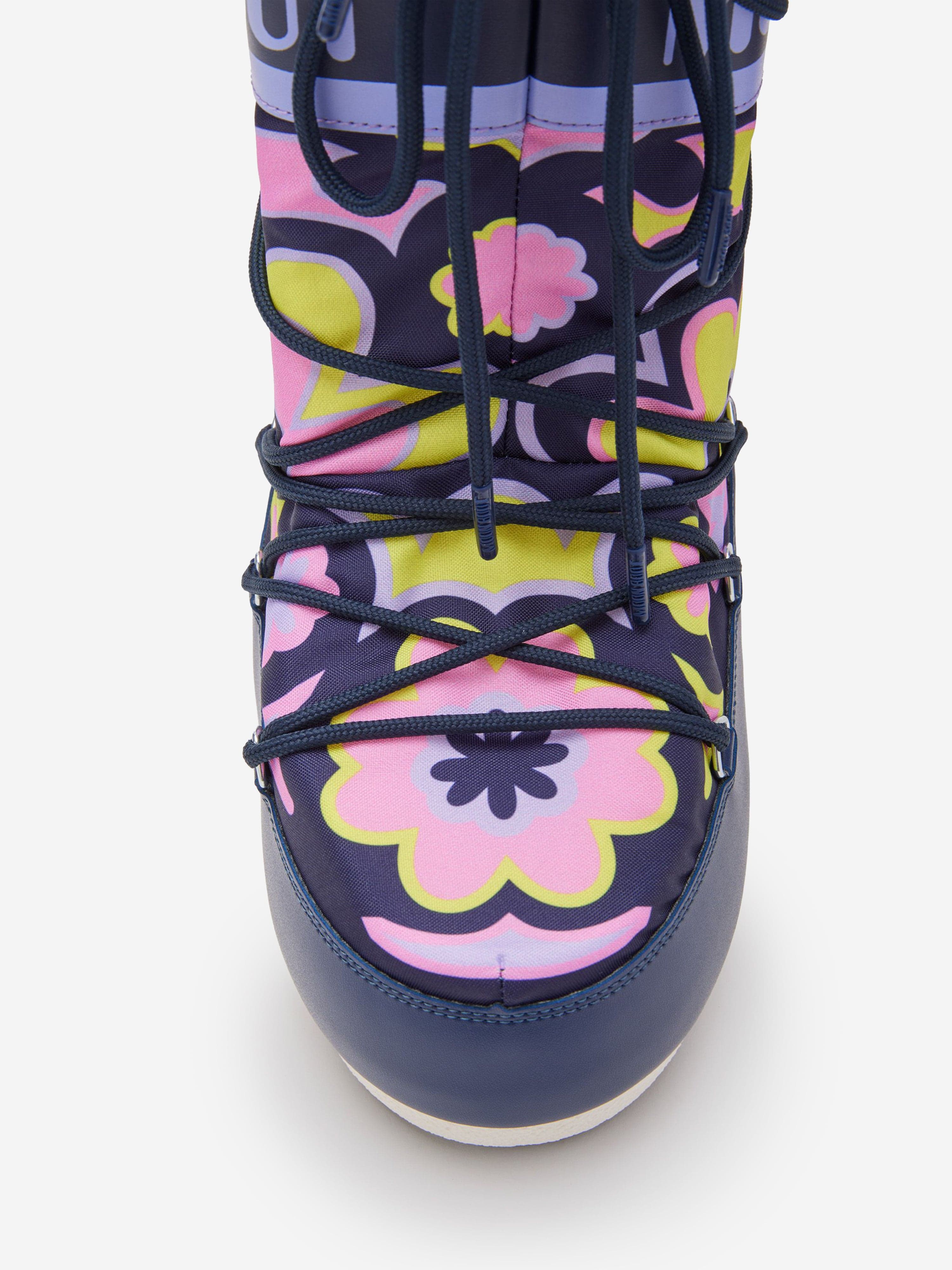 Moon Boot Girls Icon Flower Boots in Multicolour Cheap Sale Low Cost