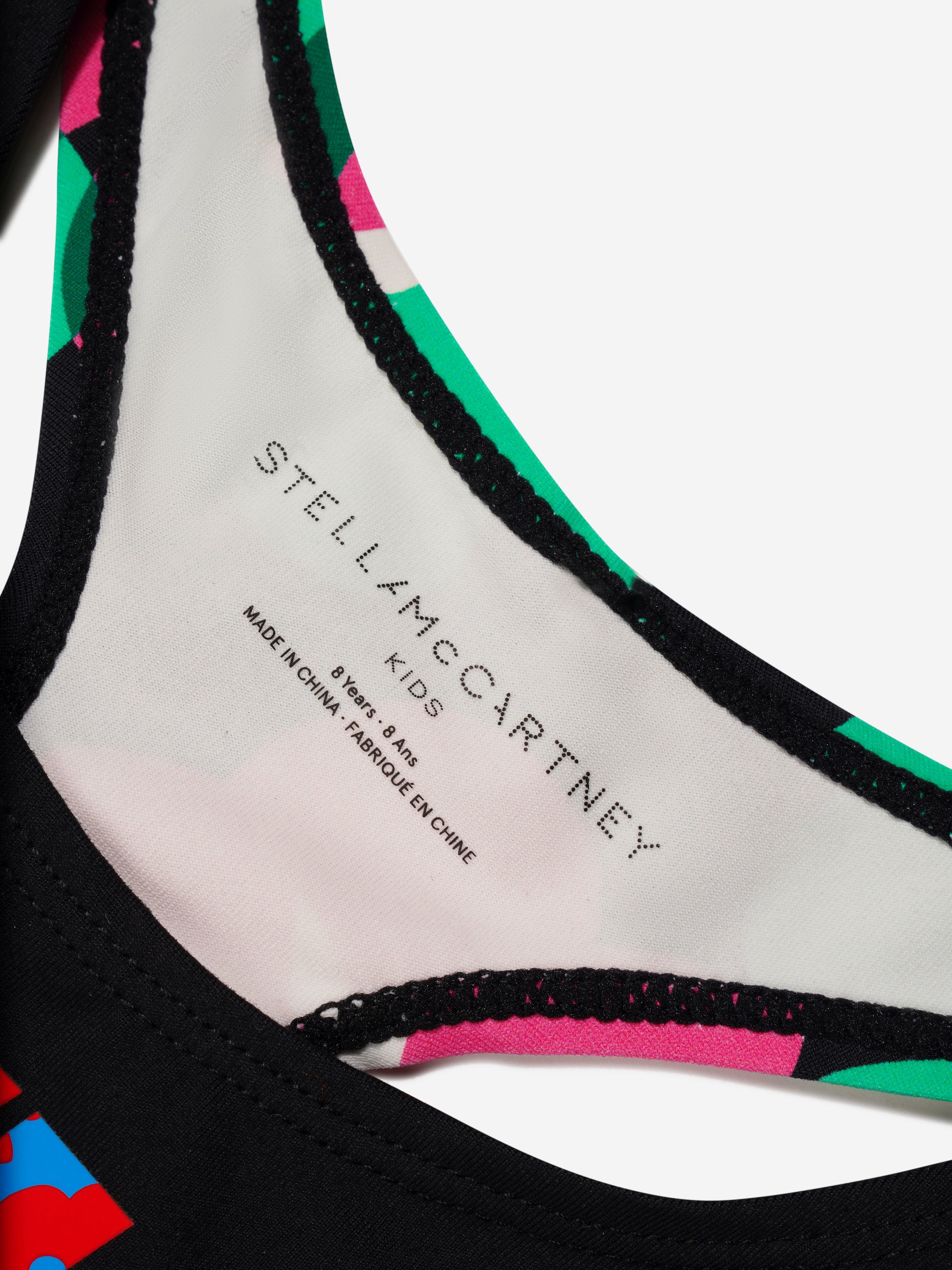 Stella McCartney Girls Cropped Floral Logo Sports Top Cheap Online Store
