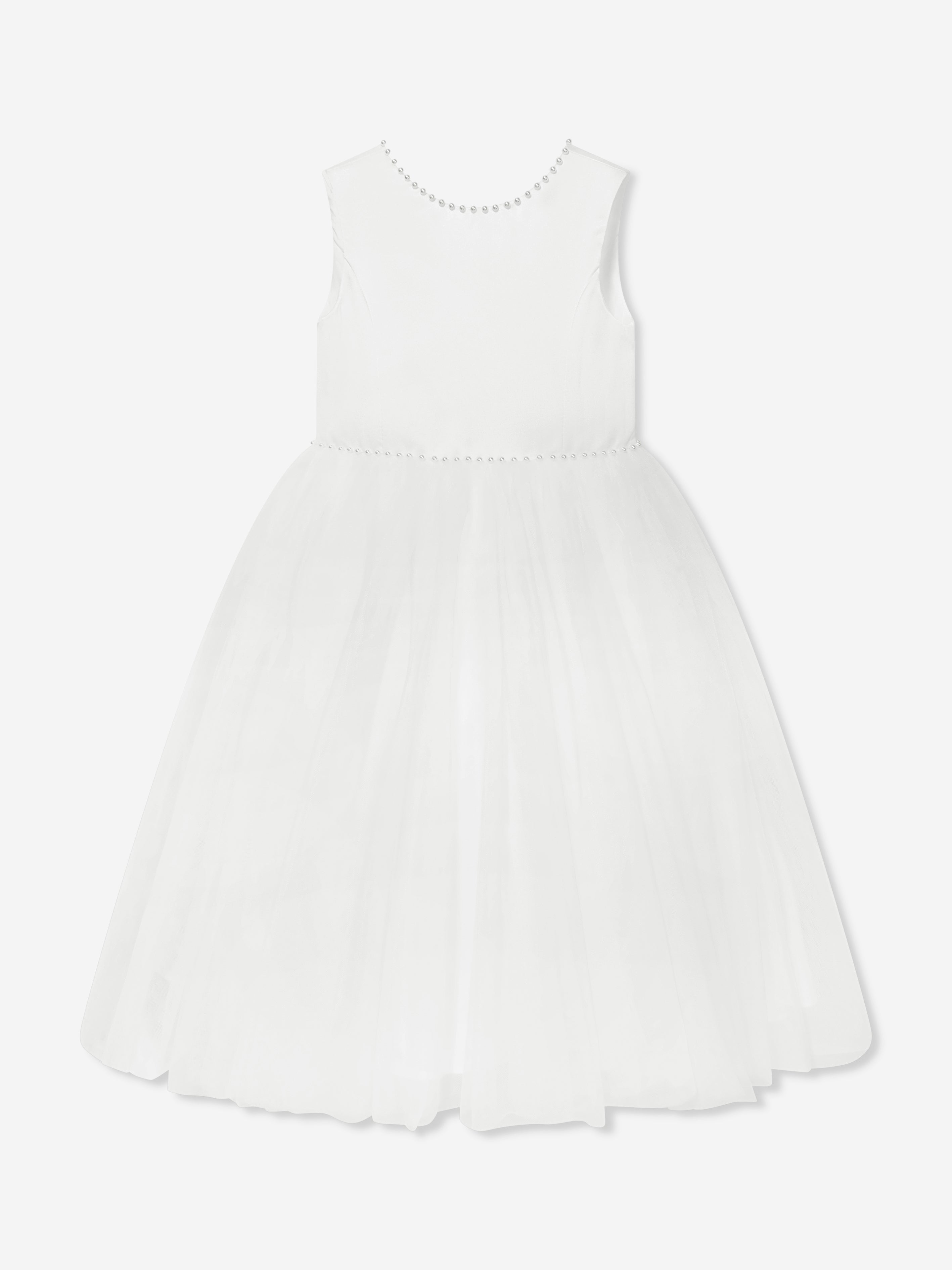 Sarah Louise Girls Ceremonial Ballerina Length Dress in Ivory Pictures Cheap Pice