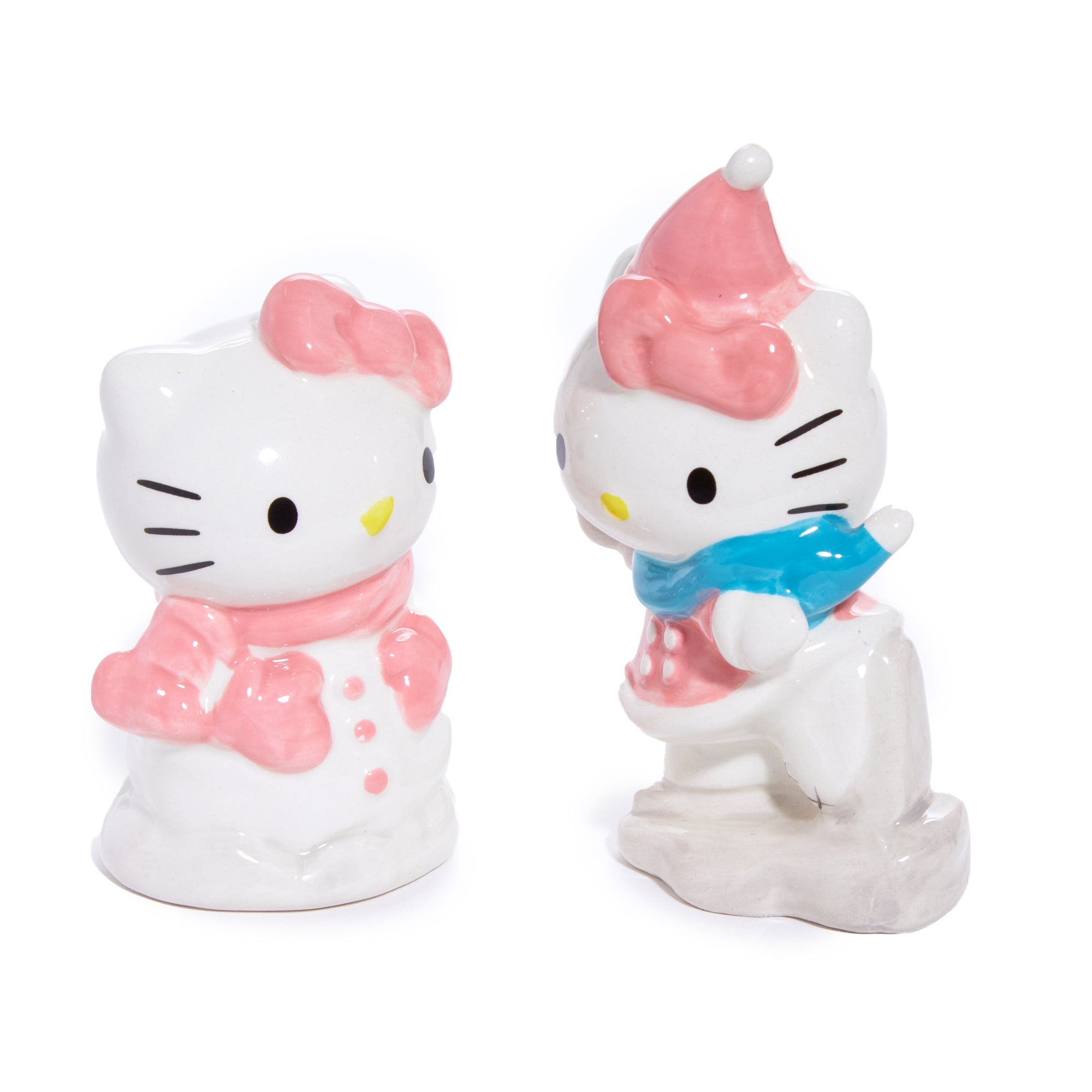 Hello Kitty Ceramic Holiday Salt & Pepper Set (Snow Play) Sale High Quality