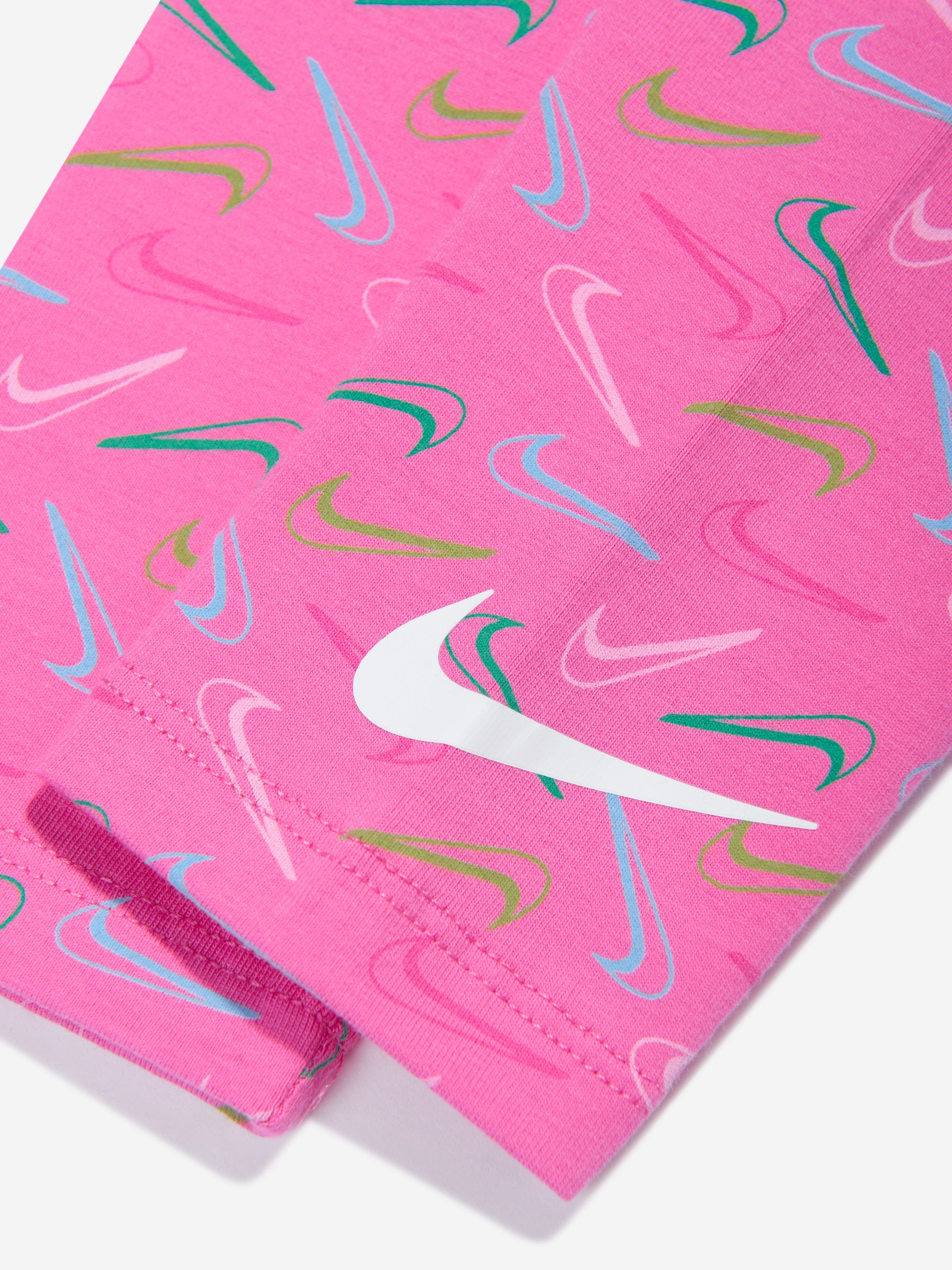 Nike Girls Swoosh Logo Leggings in Pink Clearance Get Authentic