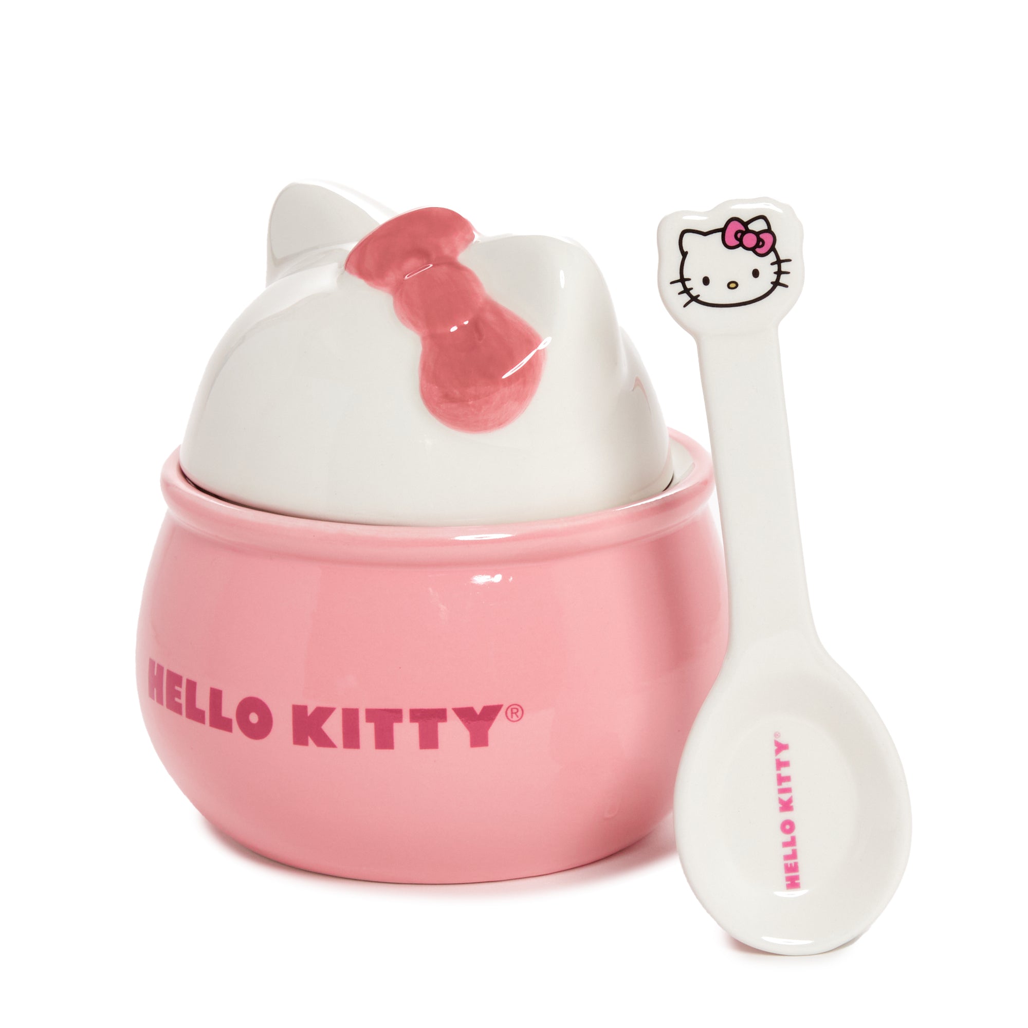 Hello Kitty Ceramic Sculpted Bowl and Spoon Set Very Cheap Cheap Online