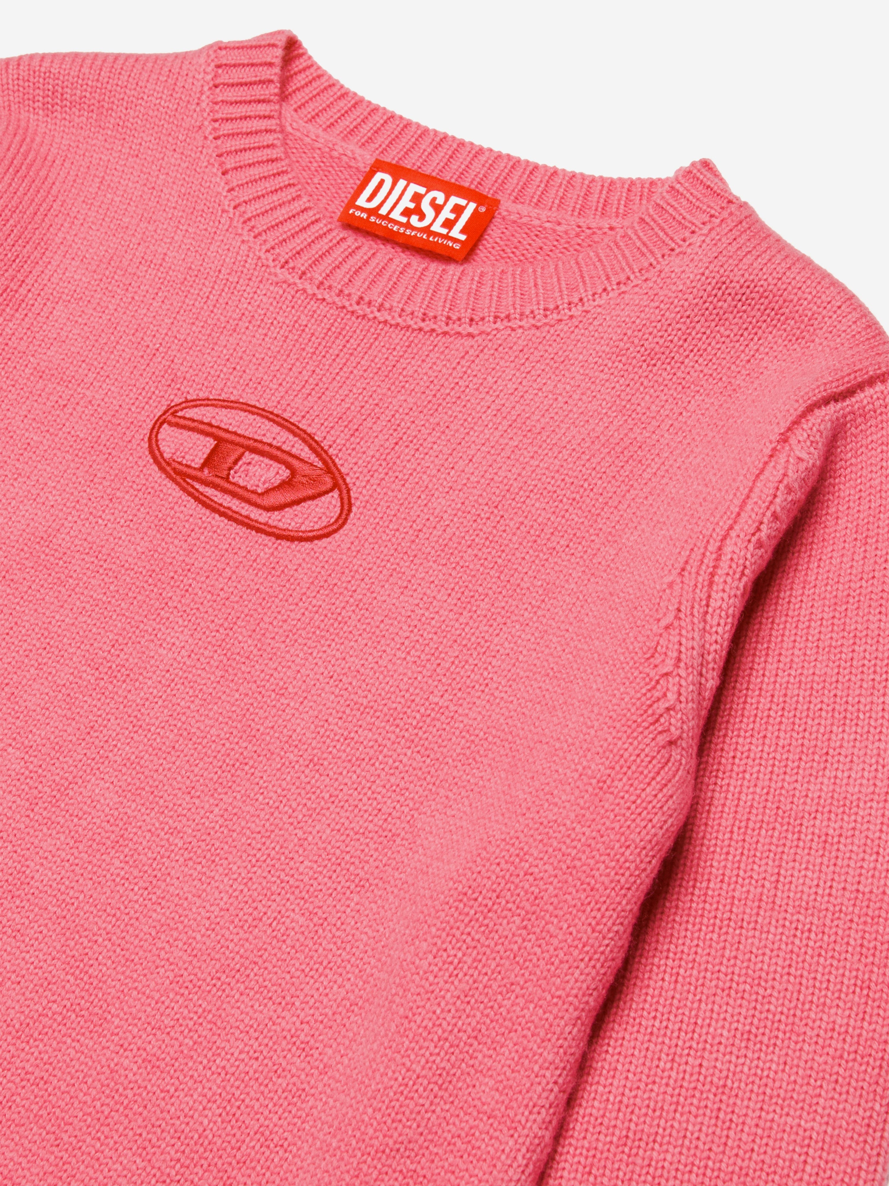 Diesel Girls Oval D Sweater Dress in Pink Sale 2025 New