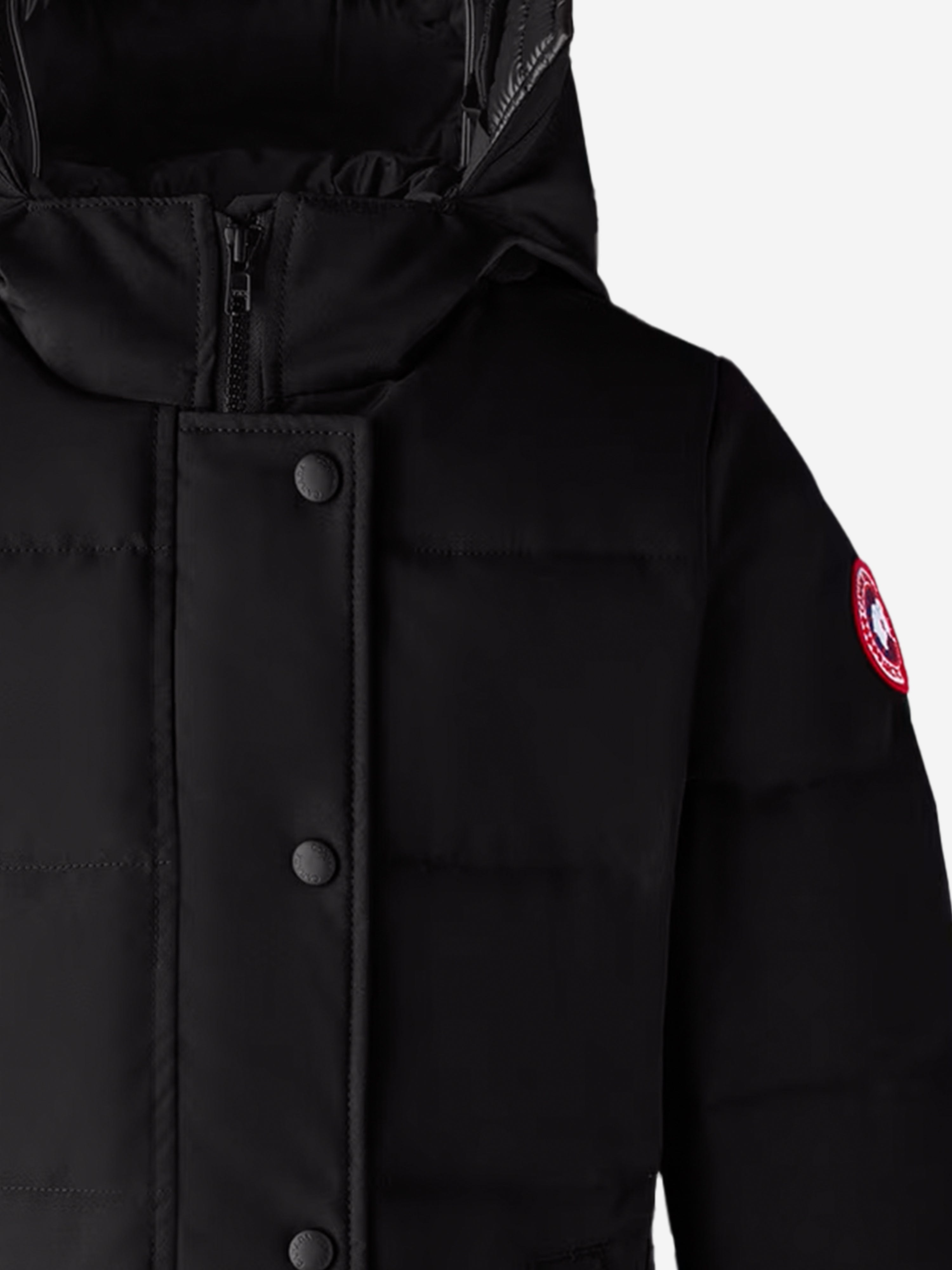 Canada Goose Girls Down Padded Juniper Parka Coat in Black Online Online High Quality