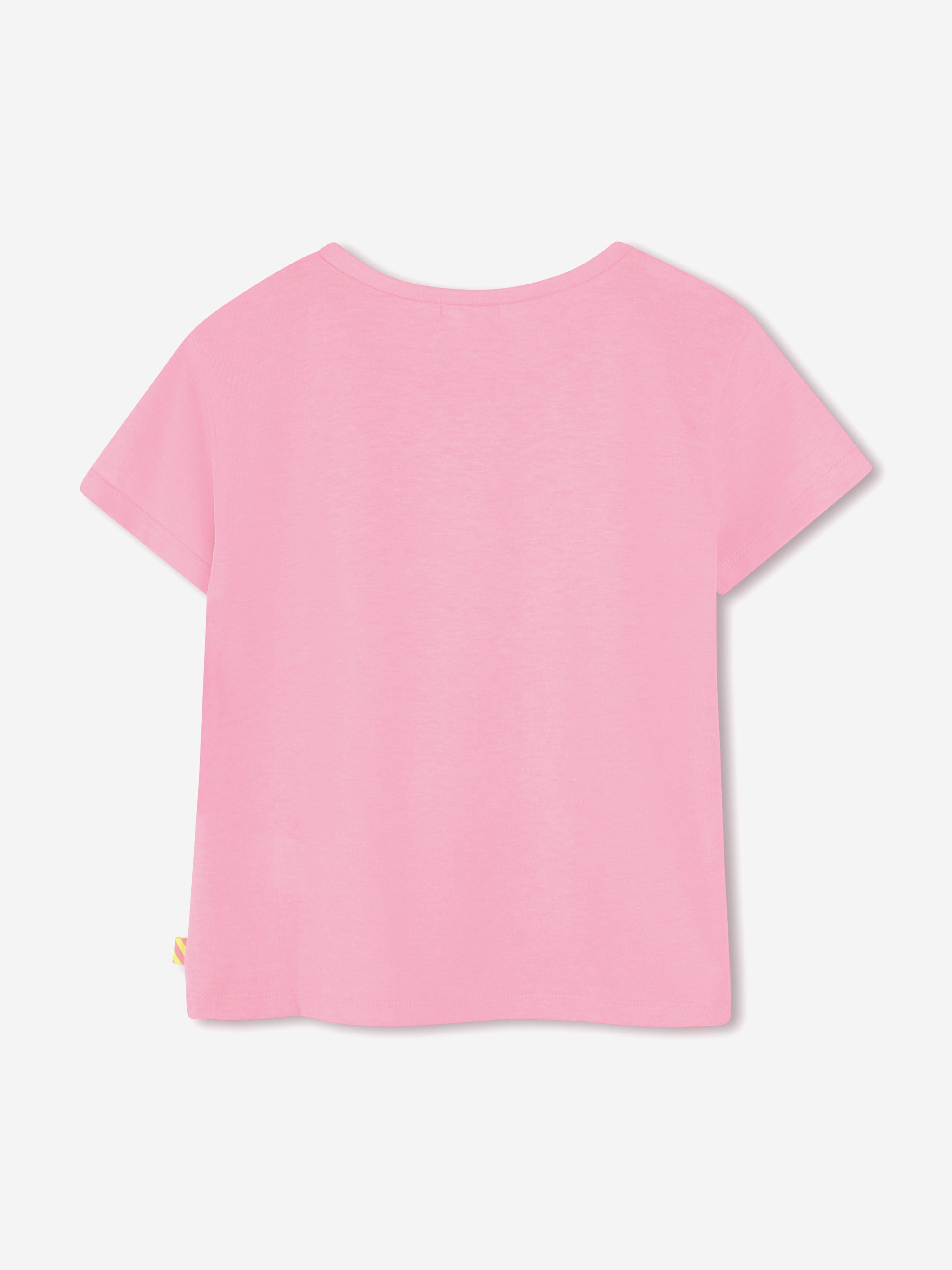 Girls Sequin Moped T-Shirt in Pink Cheap Genuine