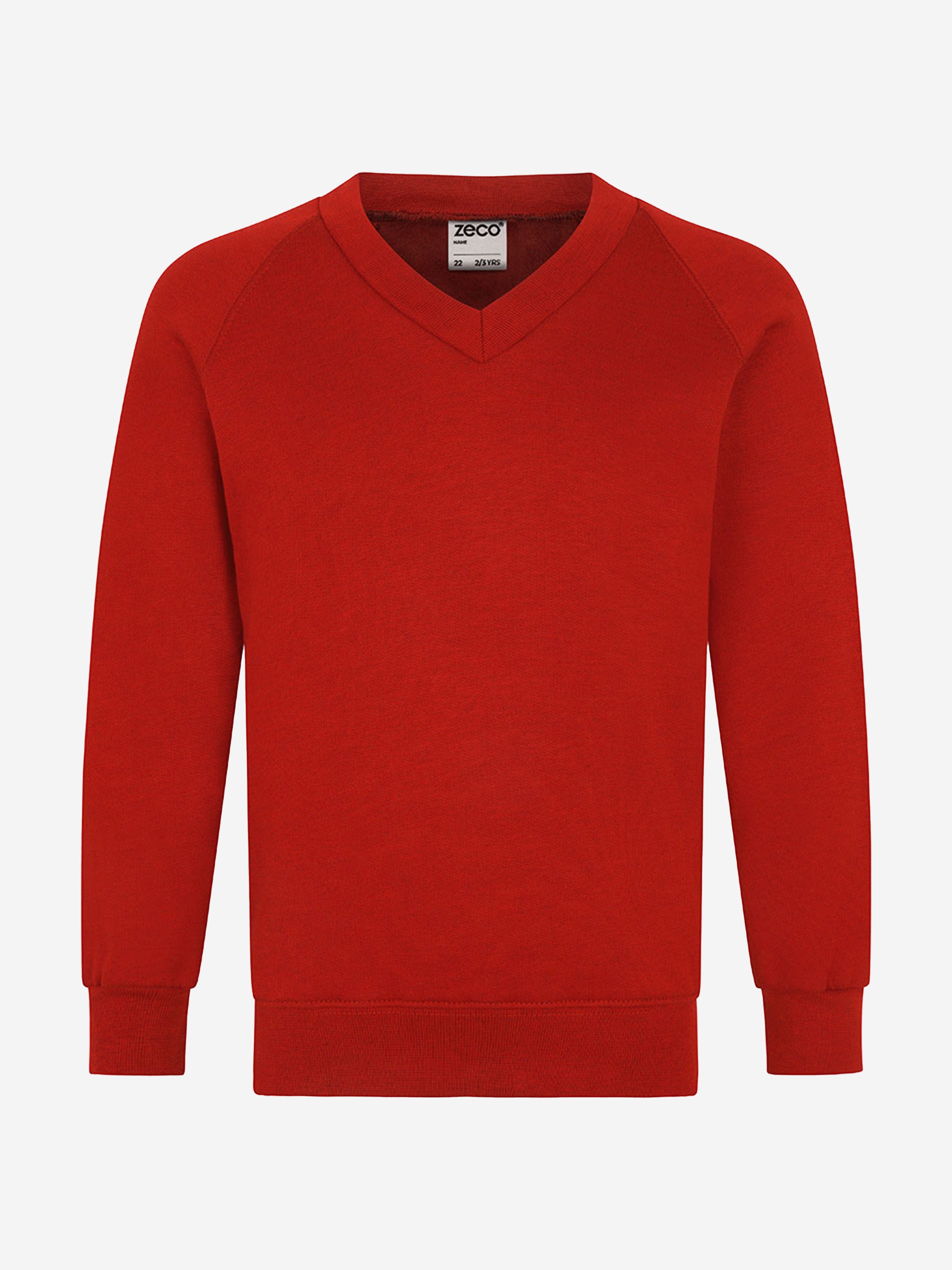 Zeco Kids School V-Neck Sweatshirt in Red Purchase Sale Online