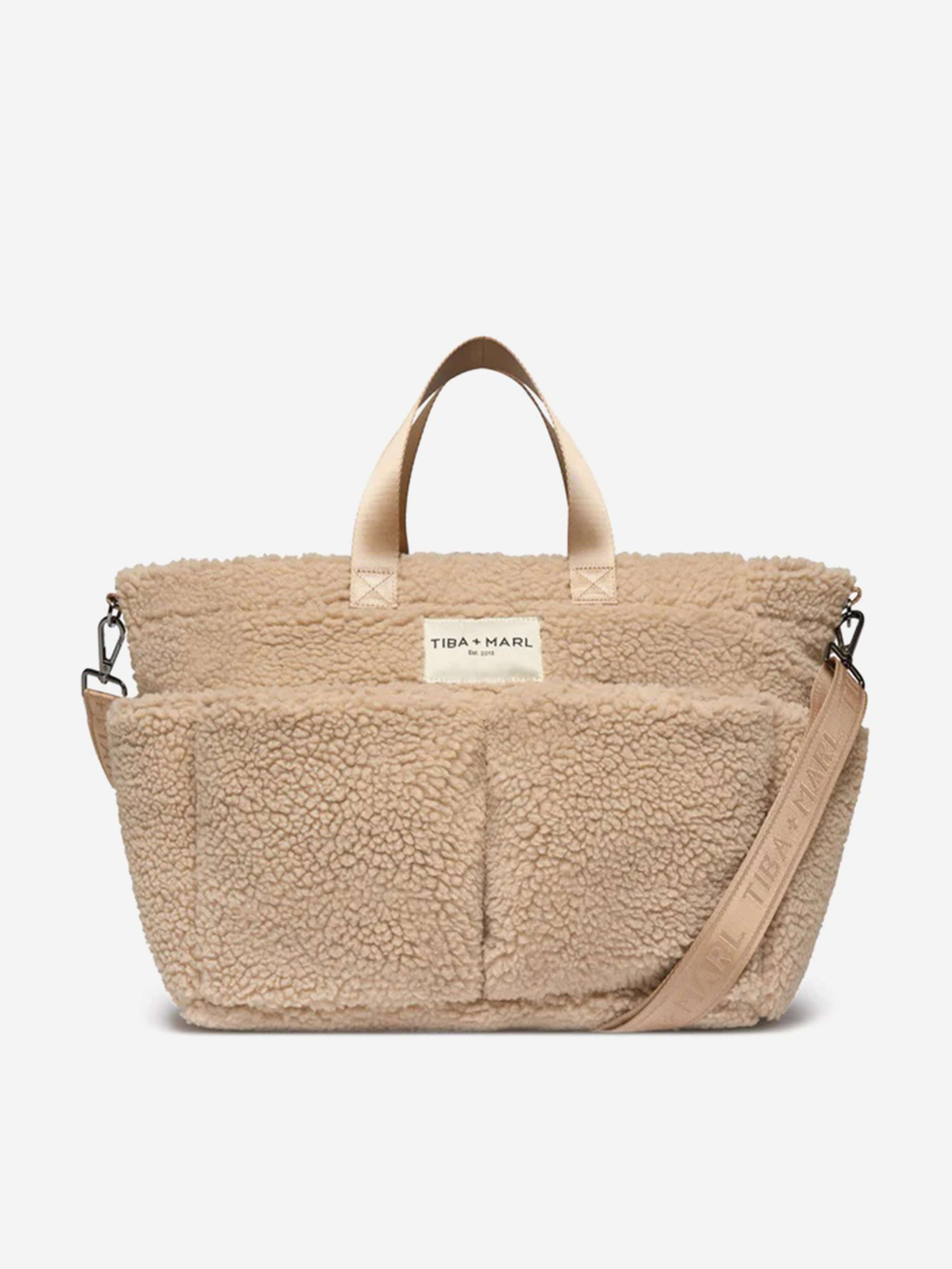 Tiba + Marl Baby The Tote Borg Fleece in Beige (30cm) Release Dates Authentic