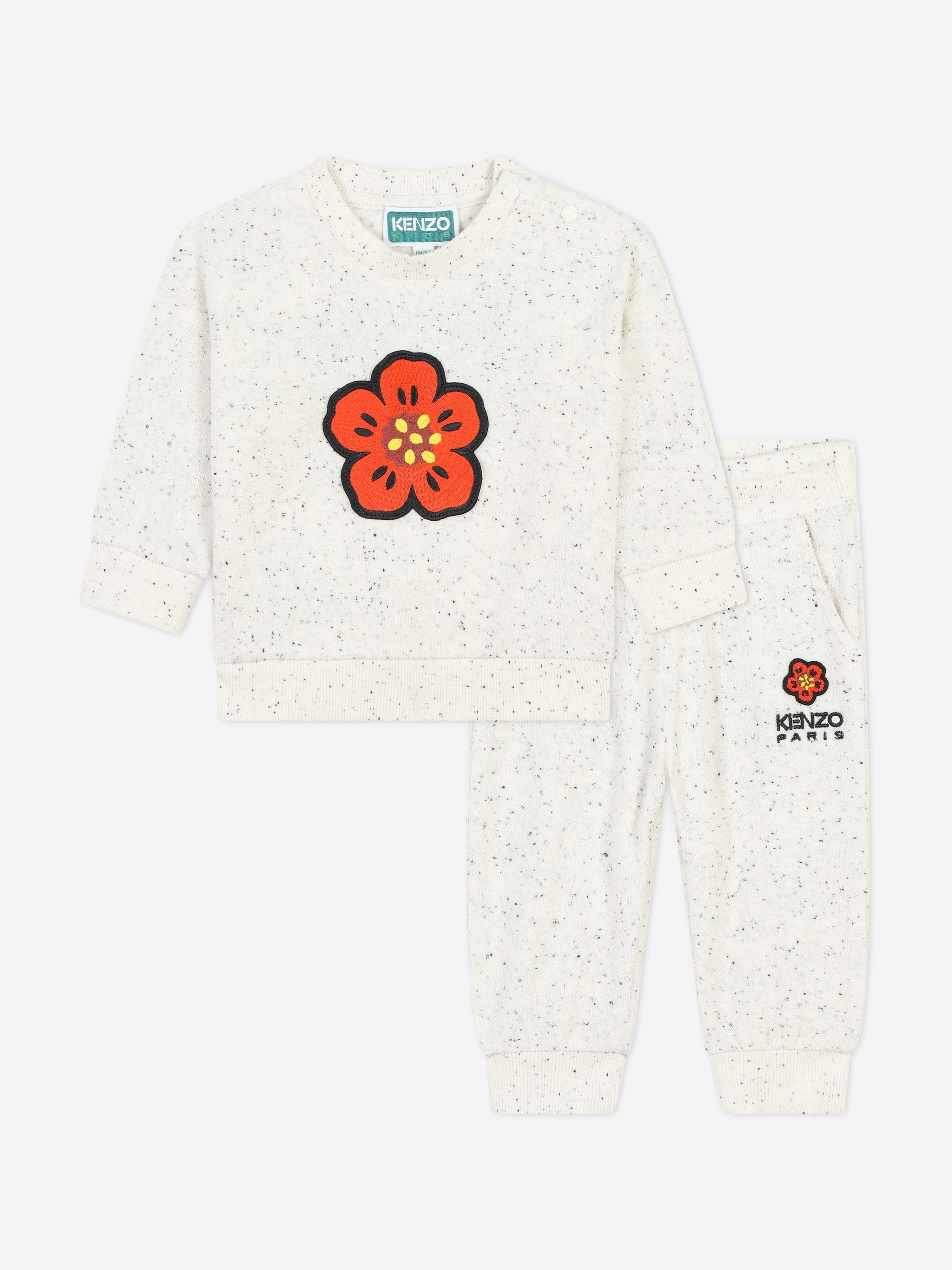 KENZO Baby Girls Boke Flower Tracksuit in Ivory Buy