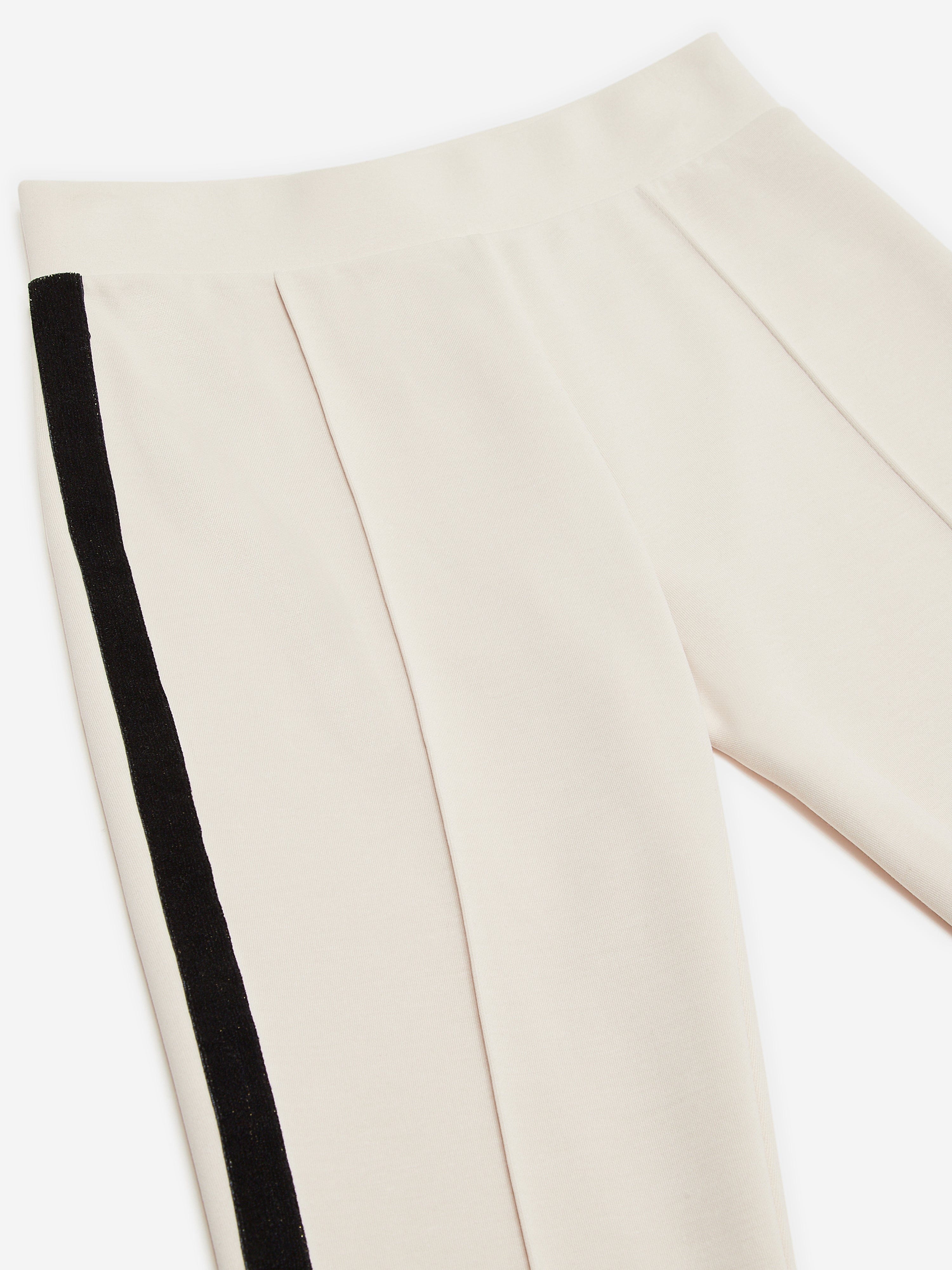 EA7 Emporio Armani Girls Logo Joggers in Beige Free Shipping Classic