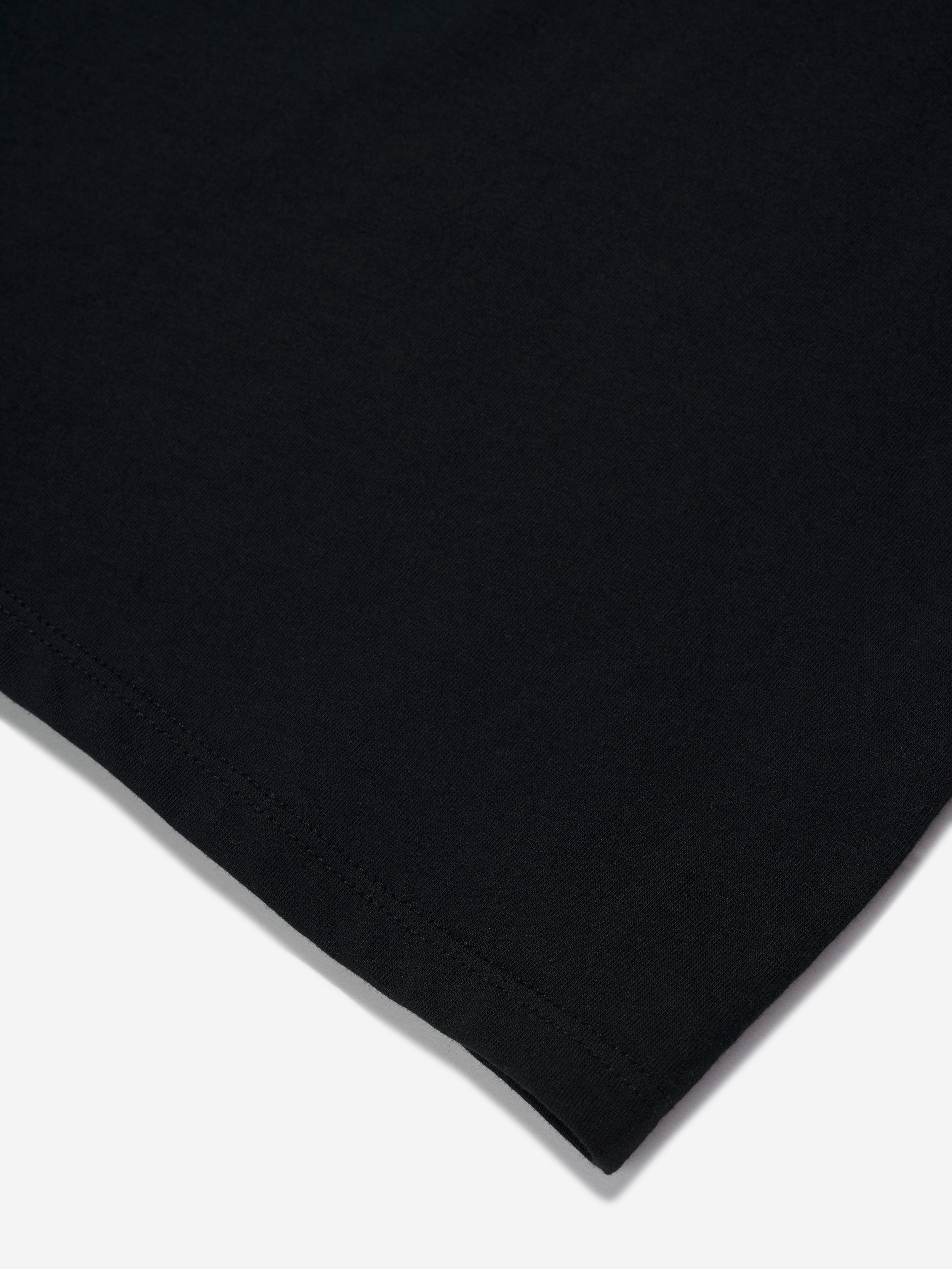 Moncler Enfant Girls Logo T-Shirt Dress in Black Outlet Top Quality