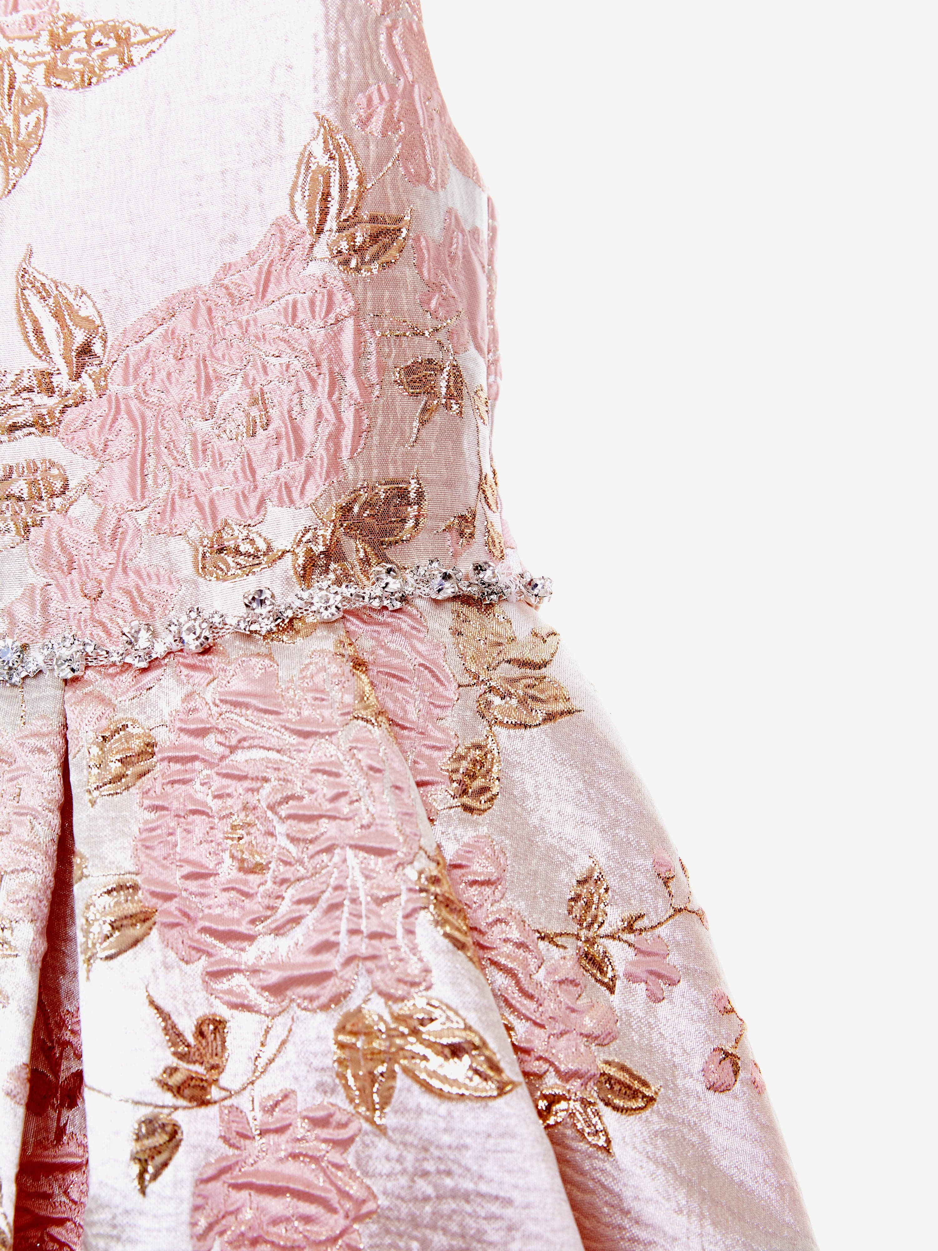 Girls Shimmering Rose Dress in Pink Collections For Sale