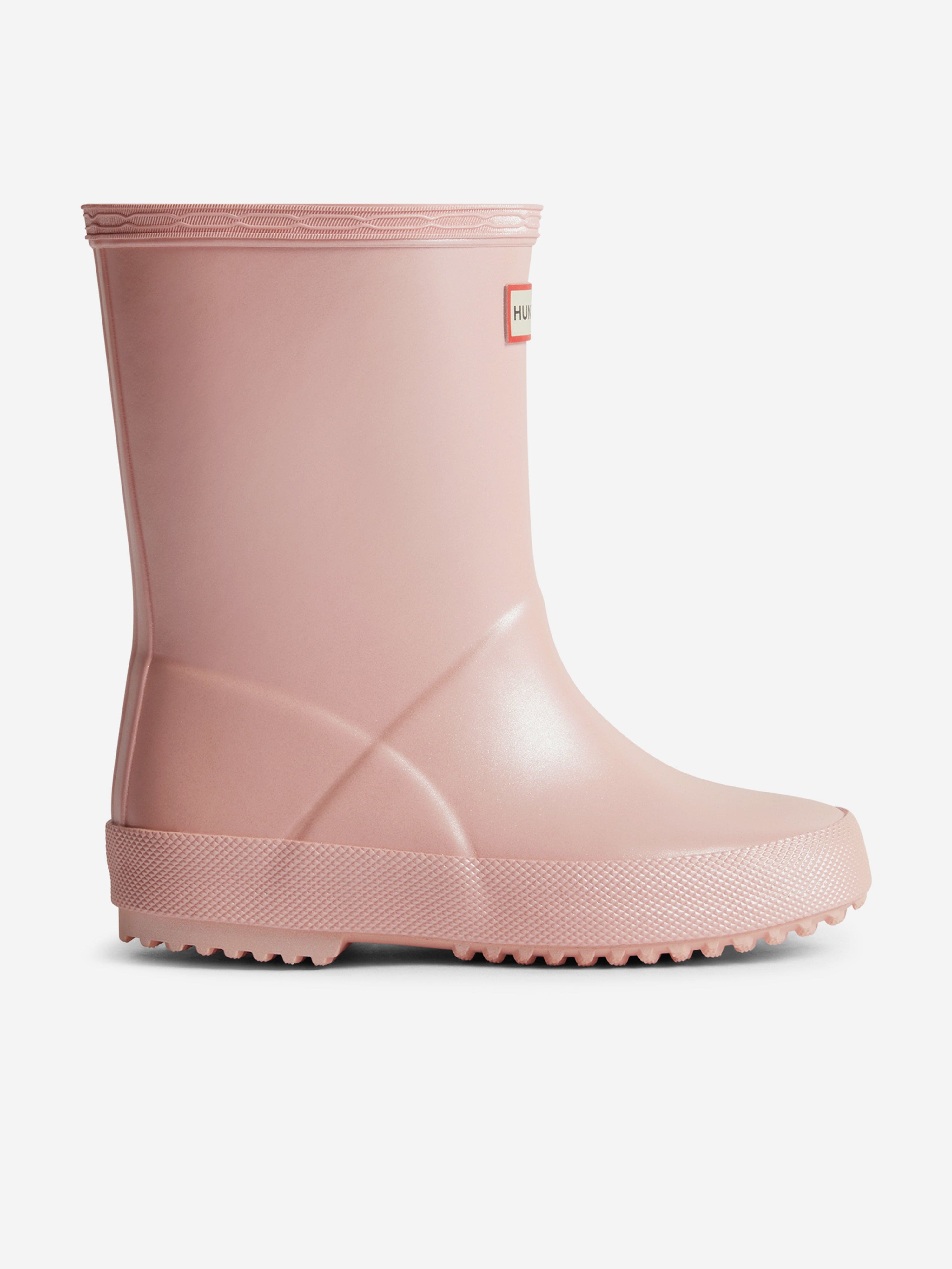 Hunter Girls First Nebula Wellington Boots in Pink 2025 Unisex Online