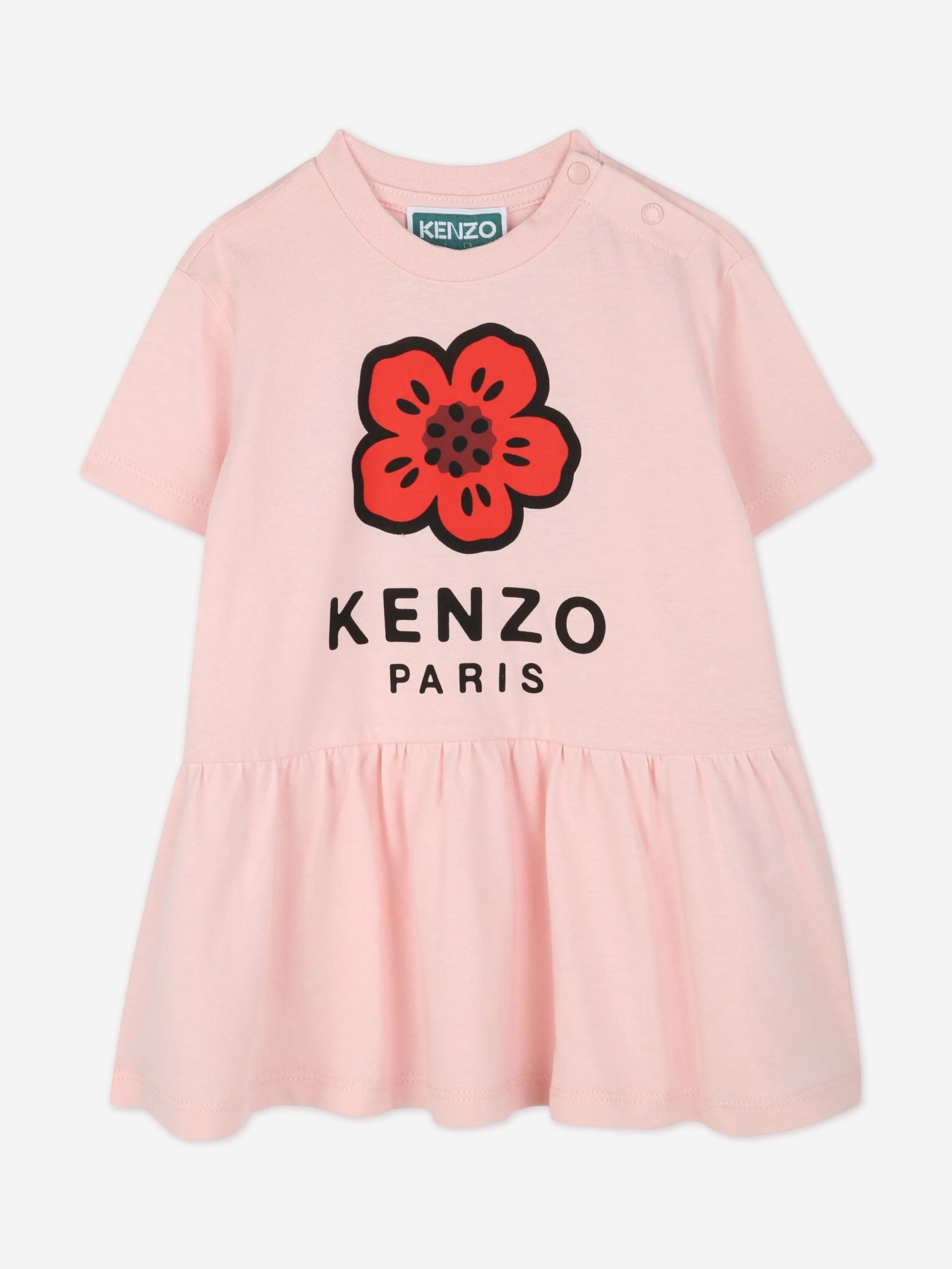 Baby Girls Boke Flower Dress in Pink Free Shipping Finishline