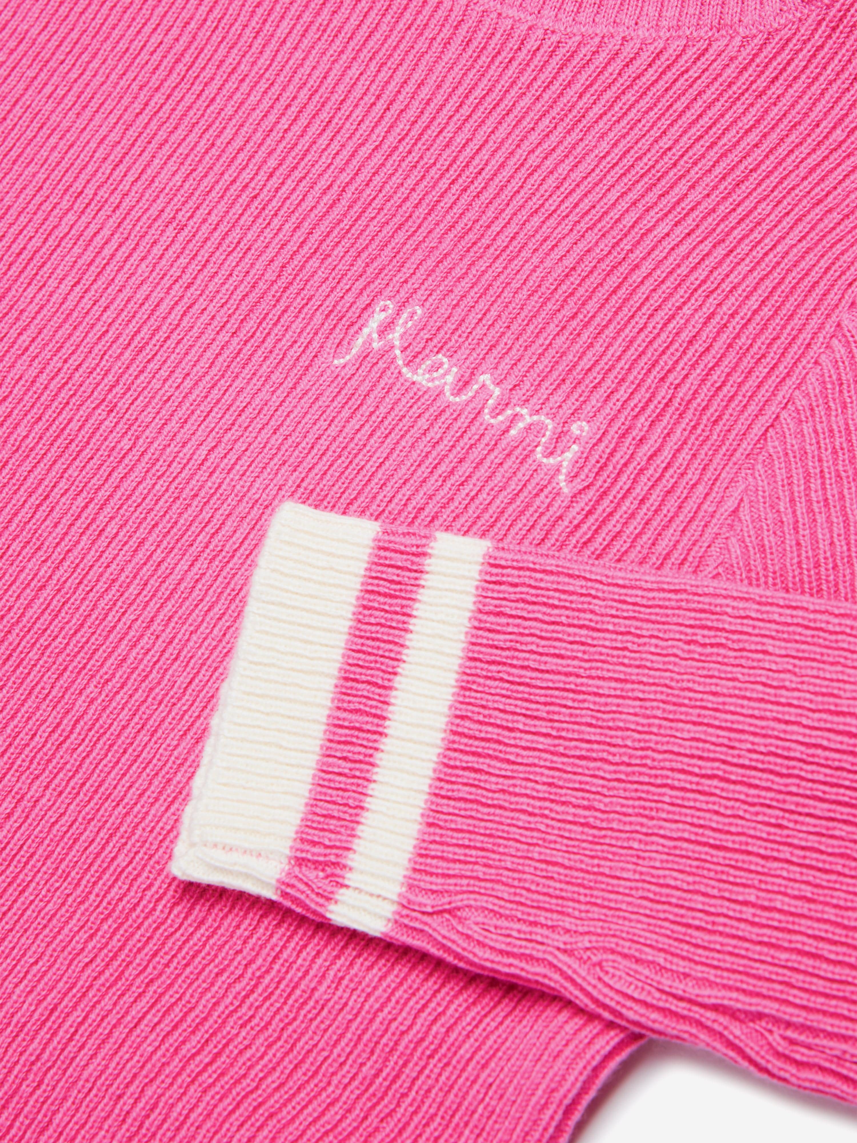 MARNI Girls Knitted Roll Neck Jumper in Pink Discount Wide Range Of