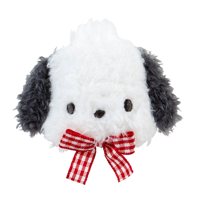 Pochacco Plush Hair Clip (Gingham Bow) Outlet Shop Offer