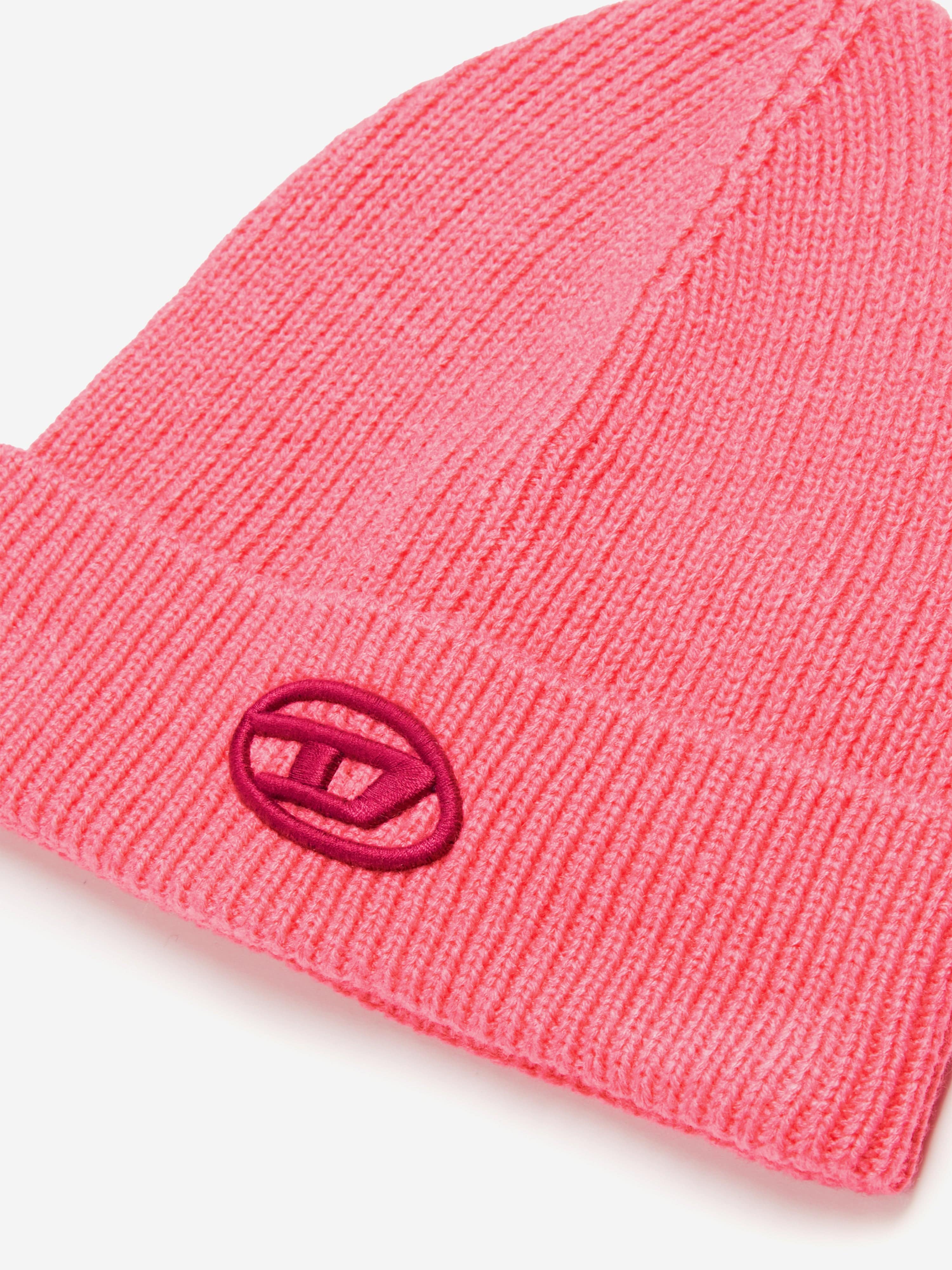 Diesel Girls Logo Beanie Hat in Pink Pay With Paypal Cheap Online