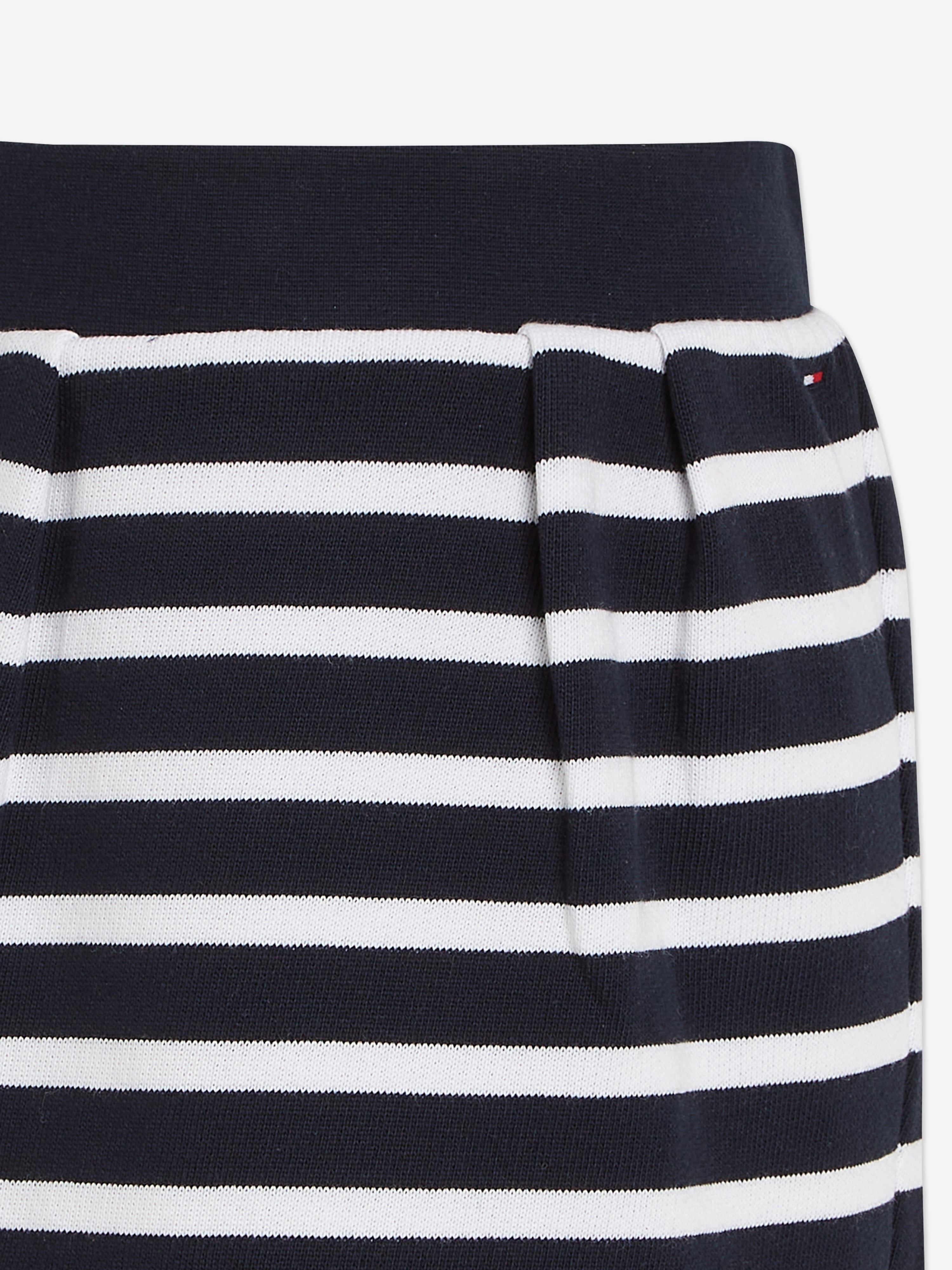 Tommy Hilfiger Girls Striped Skirt in Navy With Credit Card Cheap Online