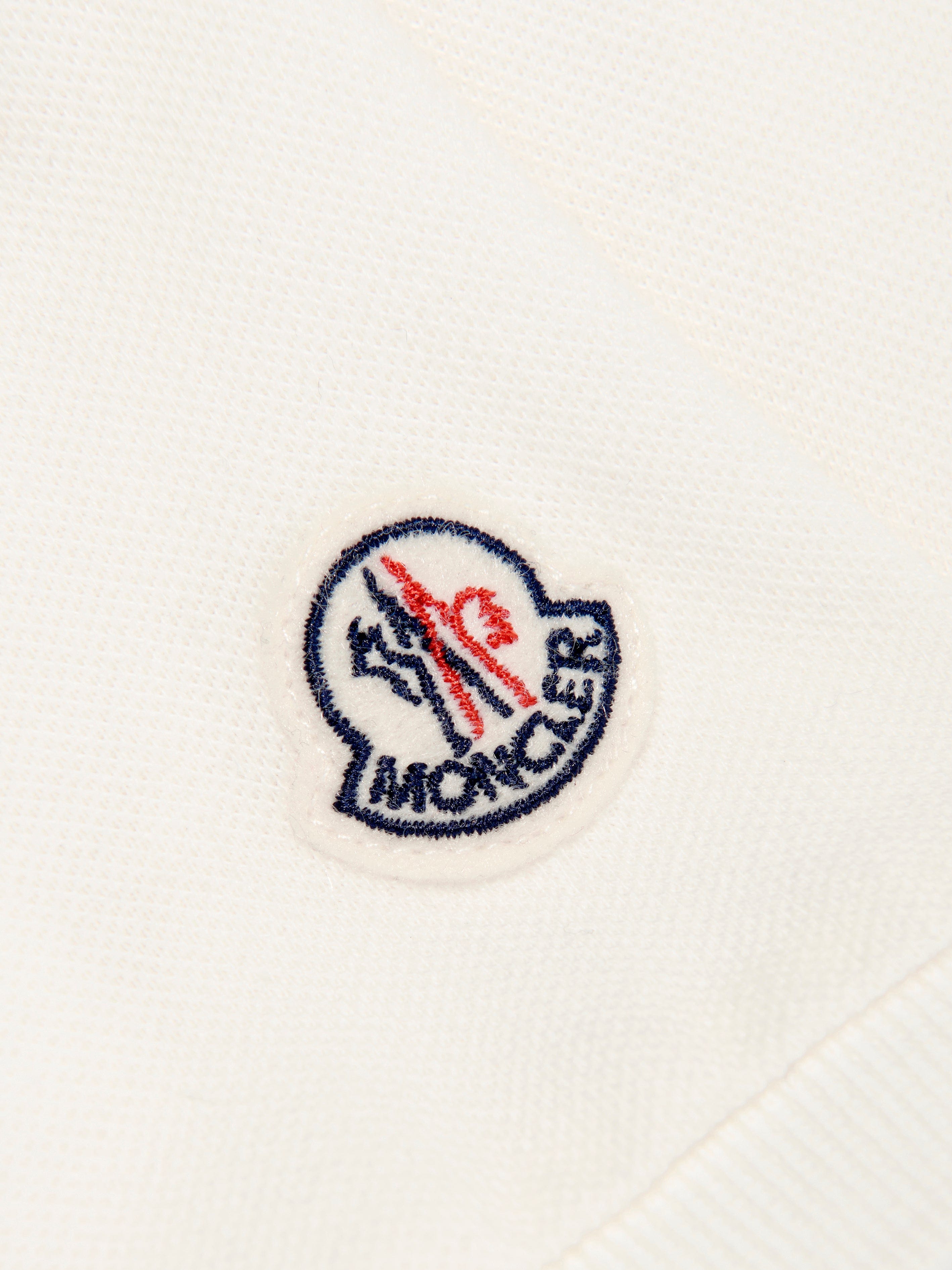 Moncler Enfant Girls Logo Polo Dress in White Cheap Sale 2025 New