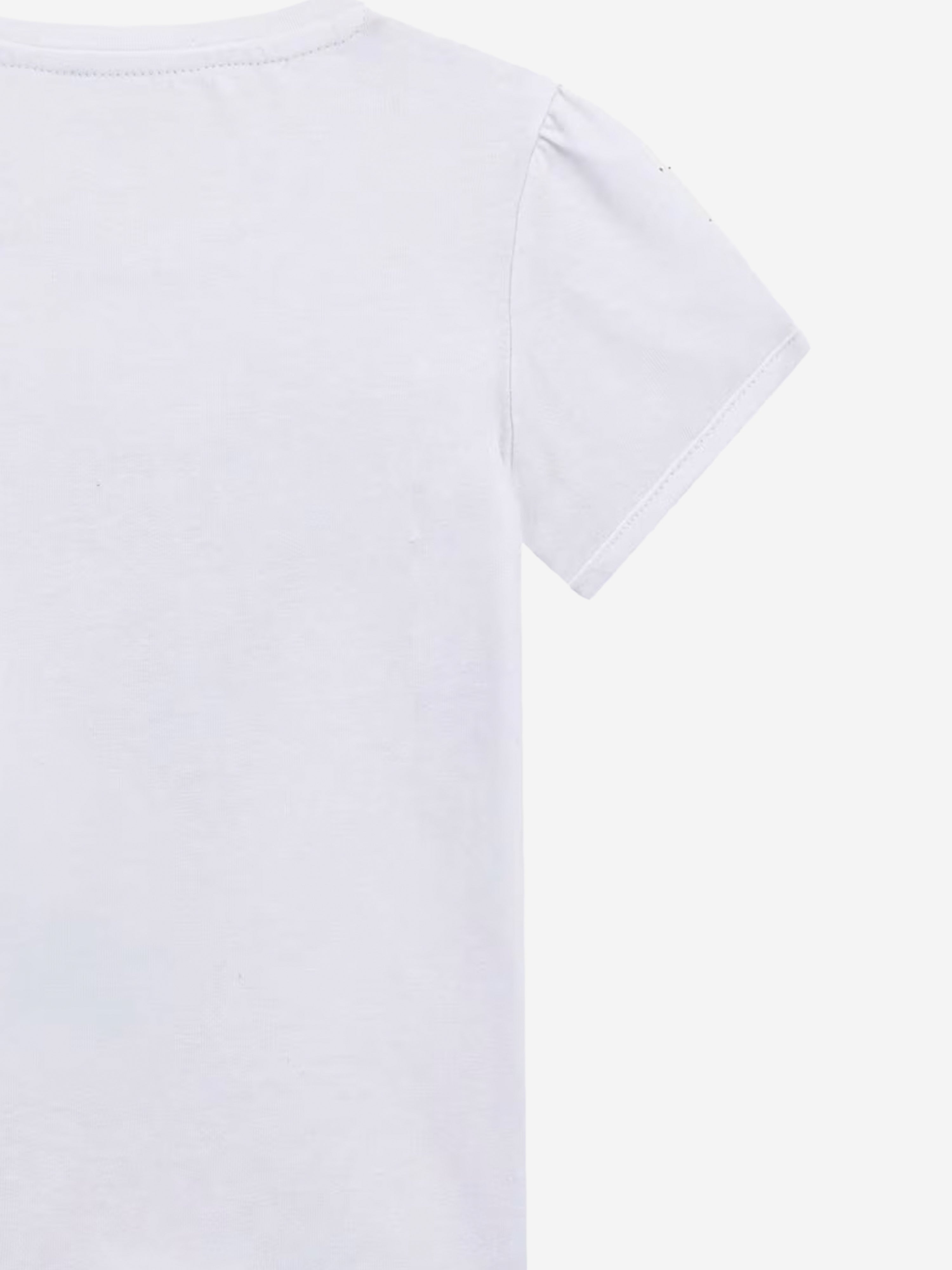 Girls Logo T-Shirt in White Outlet Newest