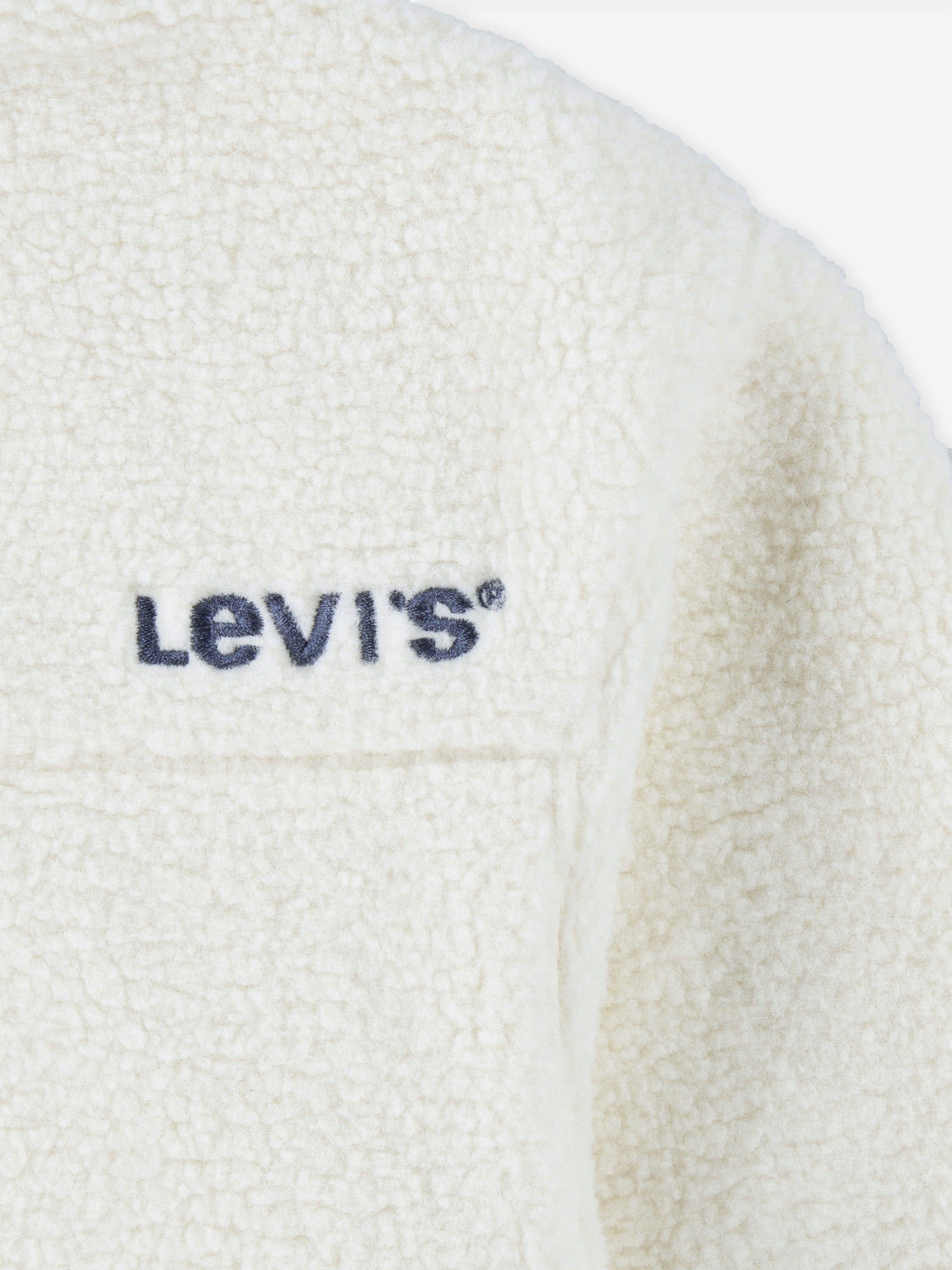 Levi's Girls Boxy Fit Sherpa Trucker Jacket Ivory
