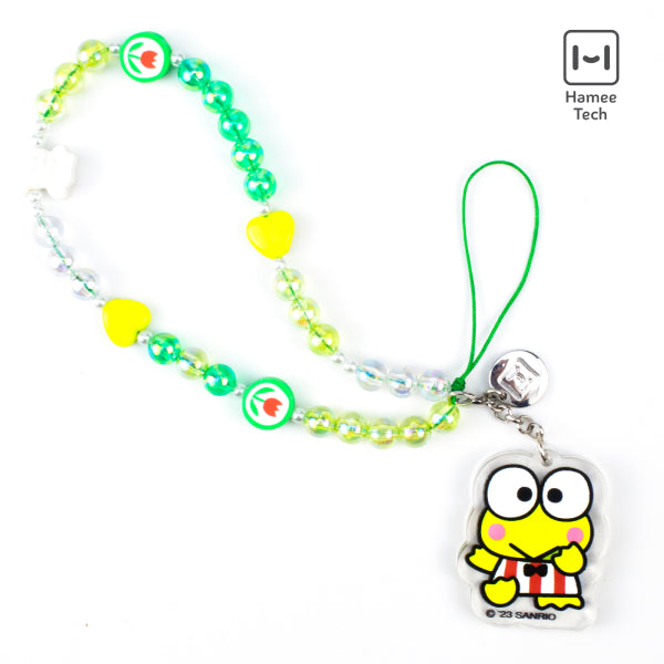 Keroppi Beaded Charm Mobile Phone Wrist Strap Cheap Sale Supply