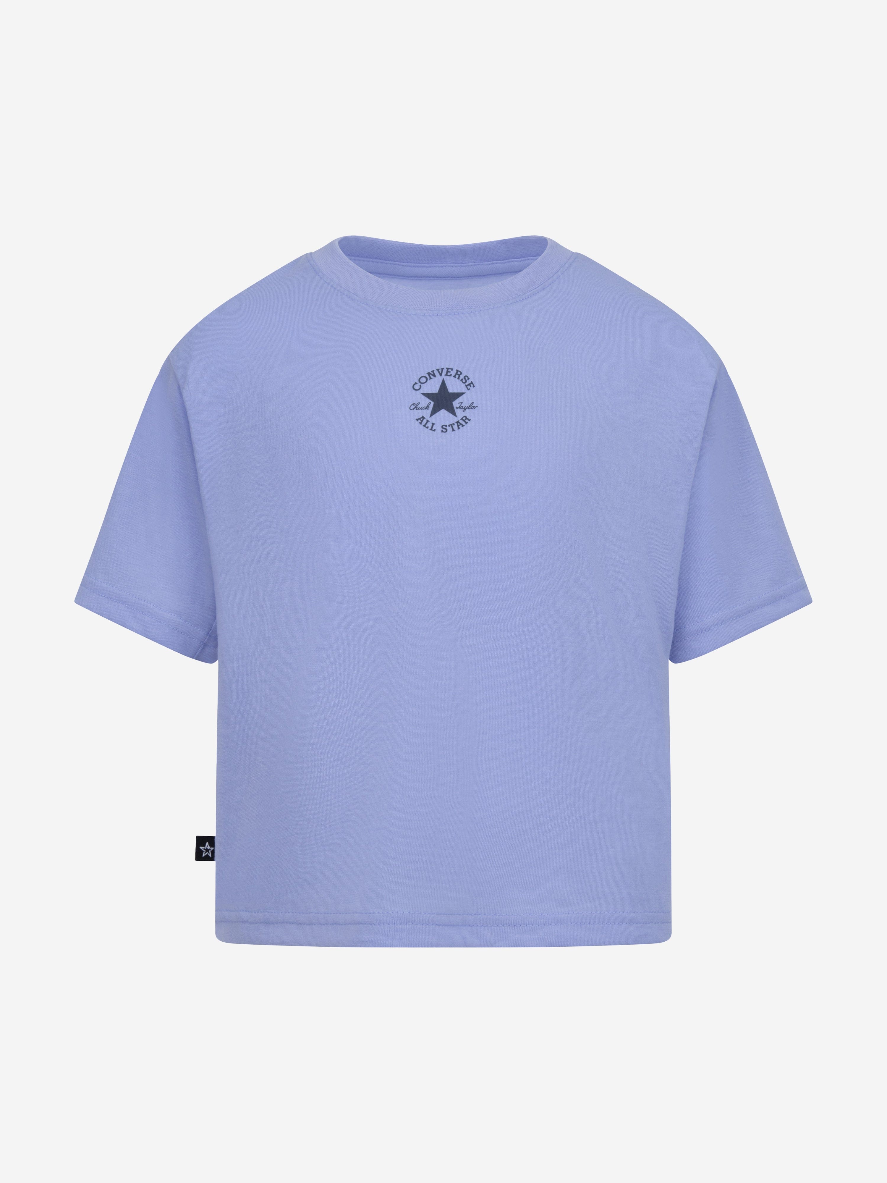 Converse Girls Chuck Patch Boxy T-Shirt in Blue Free Shipping Low Cost