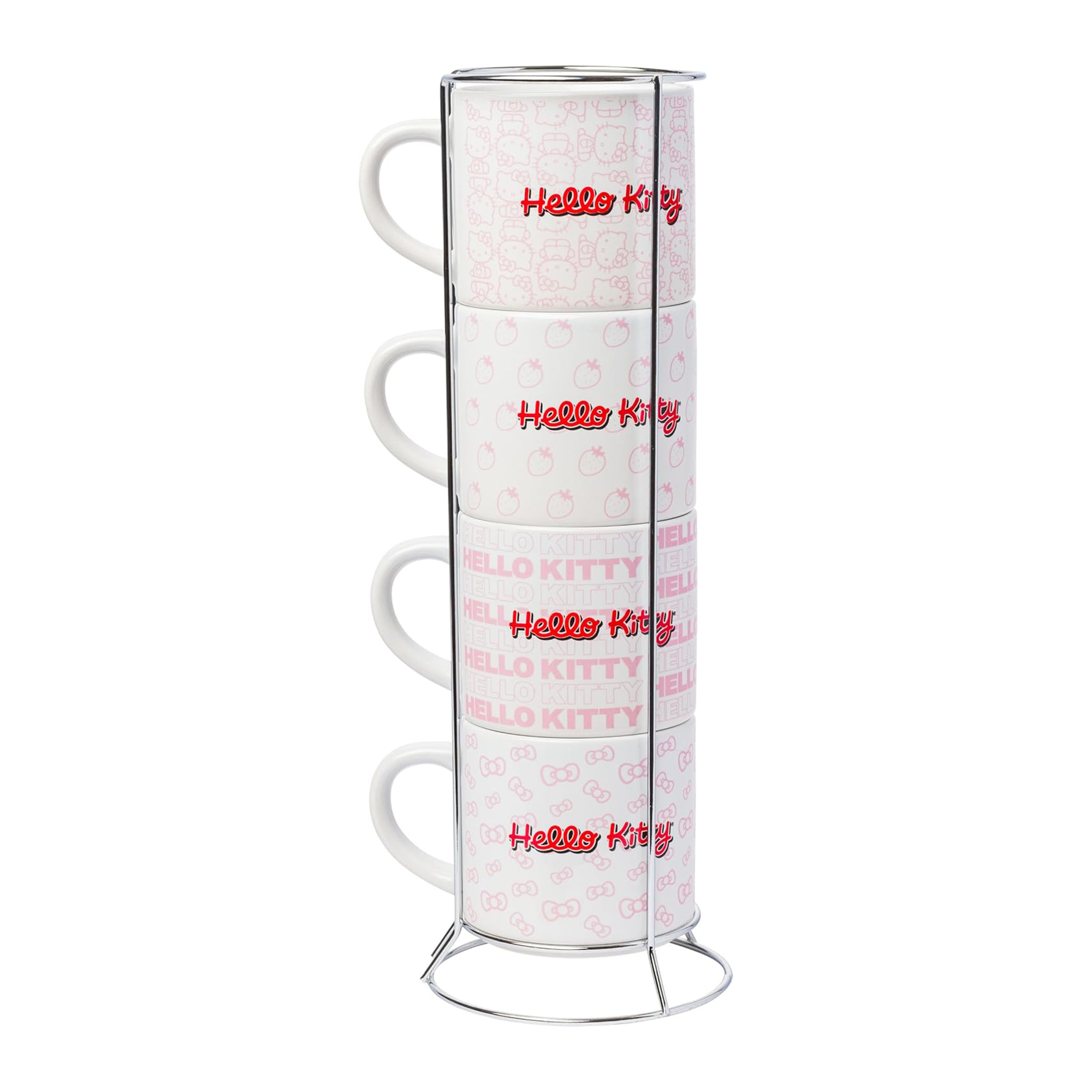 Hello Kitty Expressions 5-Piece Ceramic Mug Stack Free Shipping Big Sale
