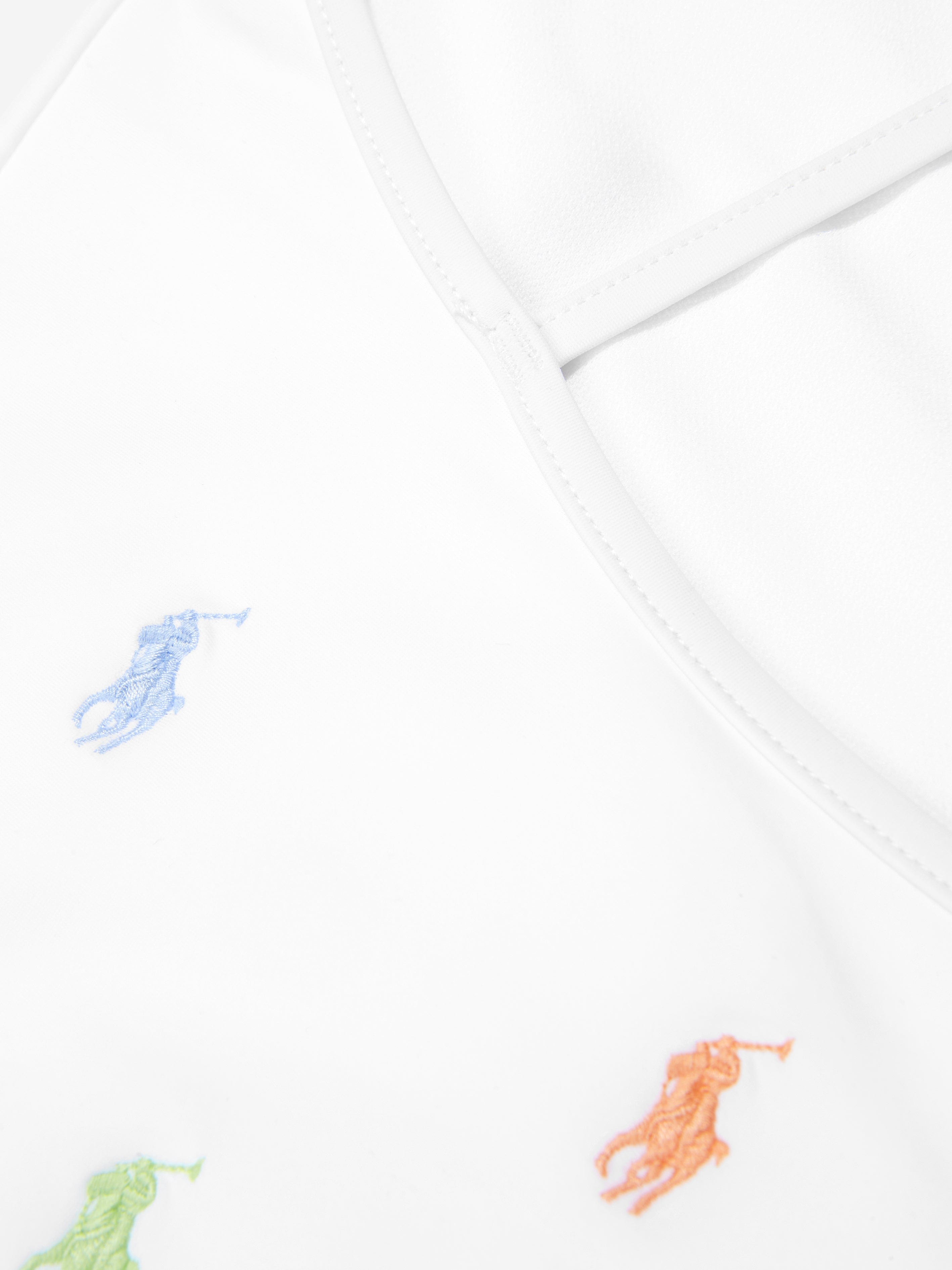 Ralph Lauren Girls Schiffli Swimsuit in White Outlet 2025 New