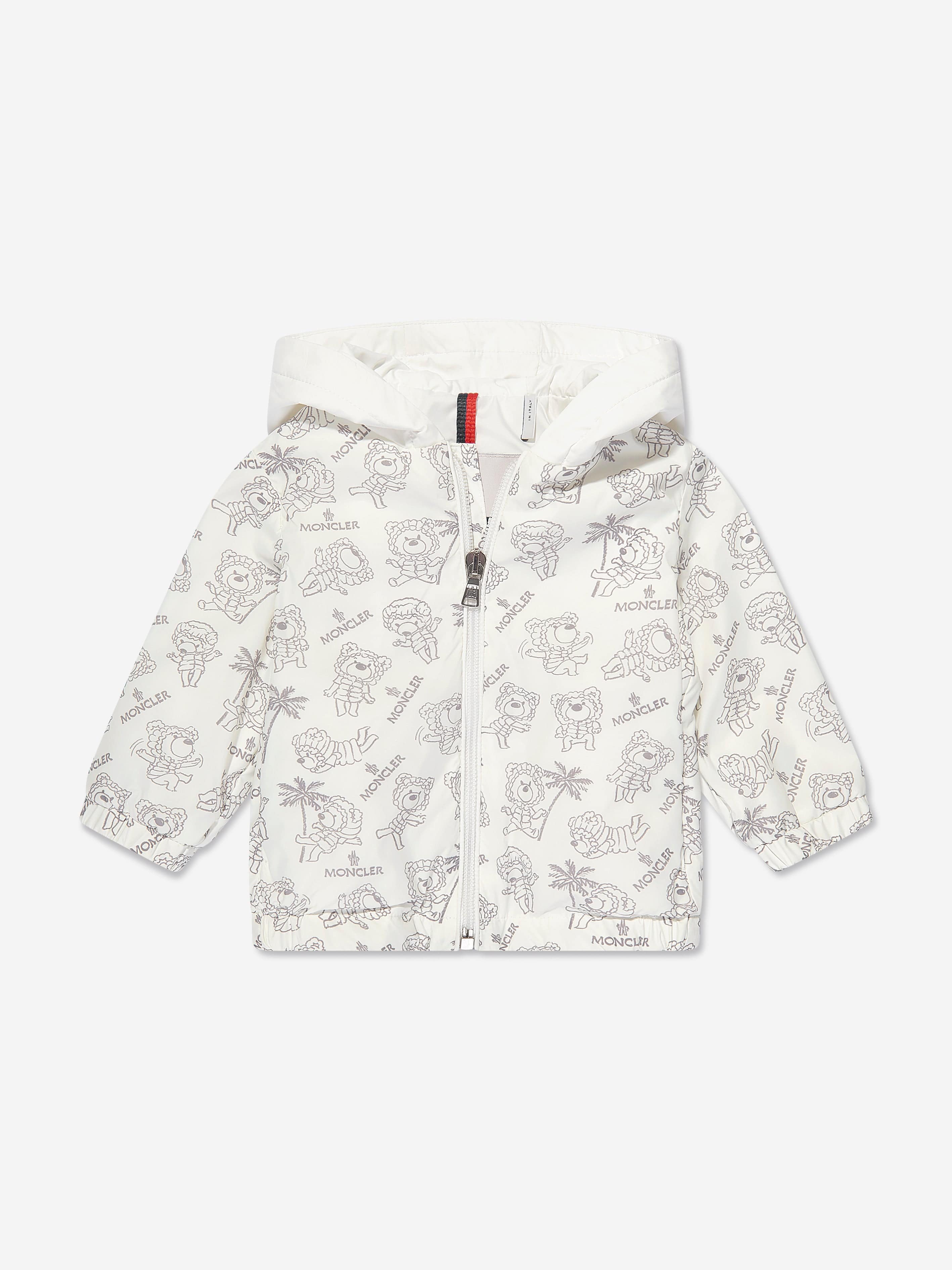 Moncler Enfant Baby Fynn Jacket in White Cheap Sale Online