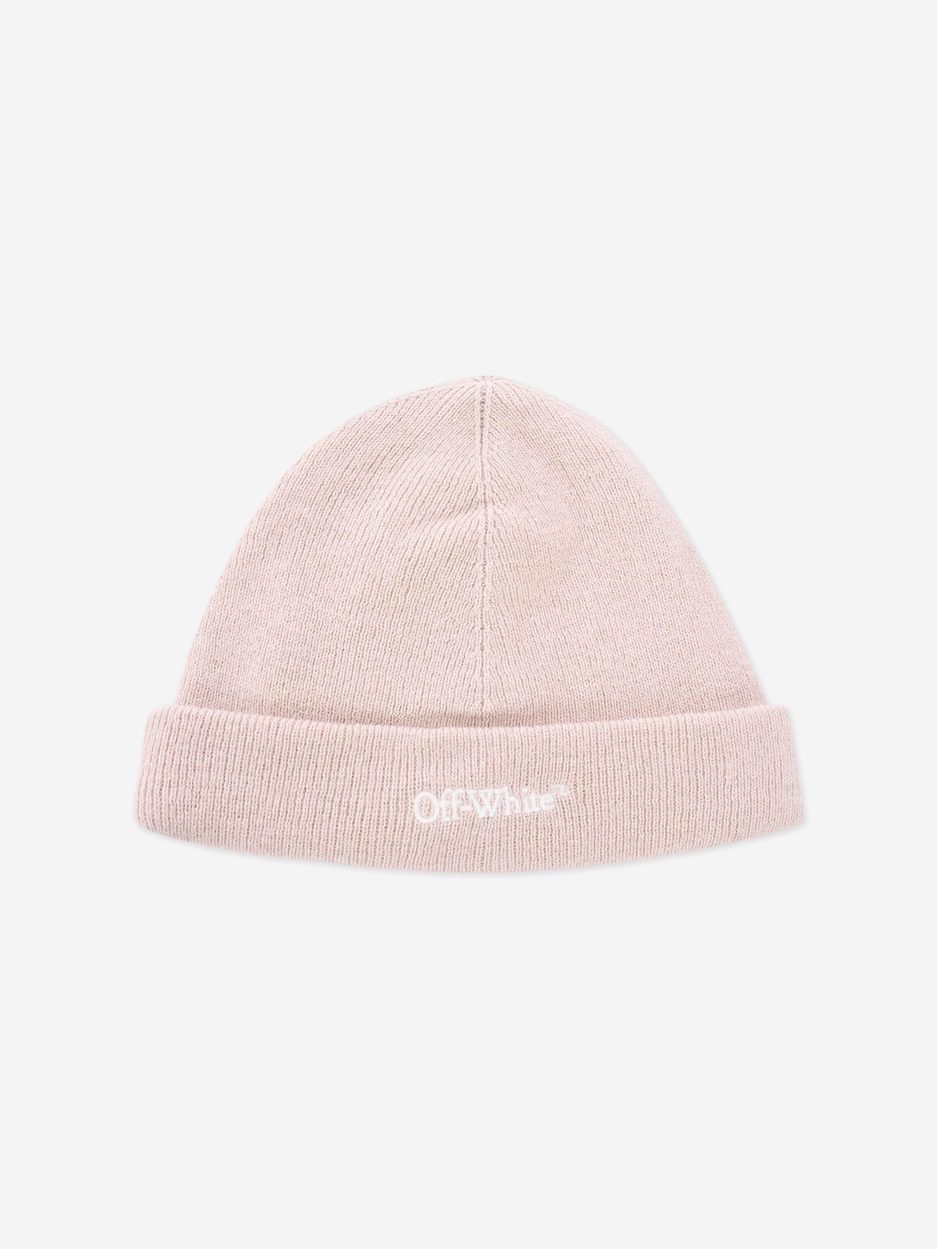 Off-White Baby Bookish Beanie Hat in Beige Clearance Geniue Stockist