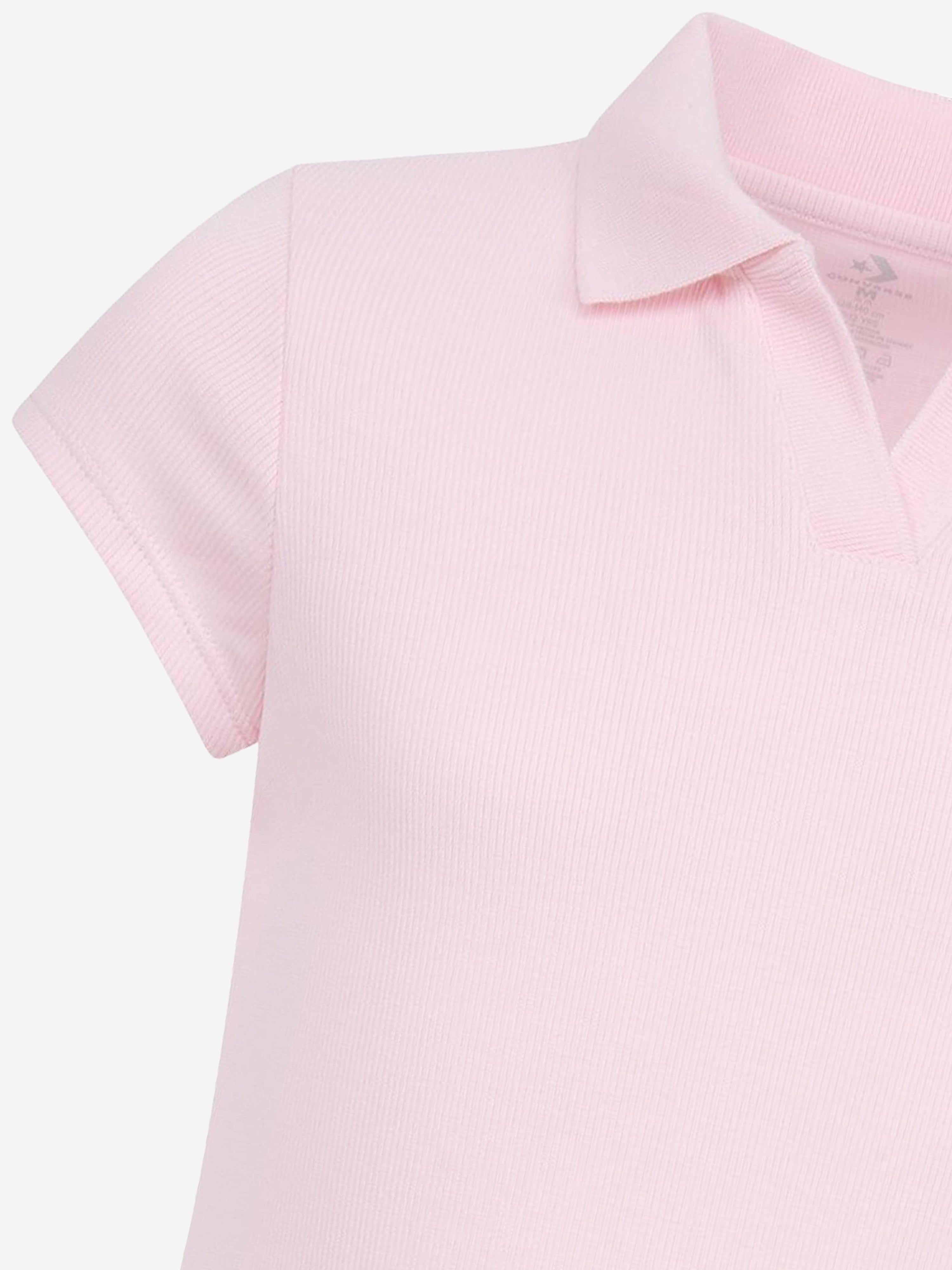 Converse Girls Polo CTP Fitted Dress in Pink Clearance Newest