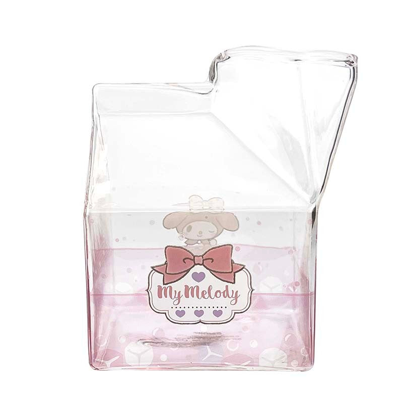My Melody Kawaii Glass Milk Carton Cup For Cheap Online