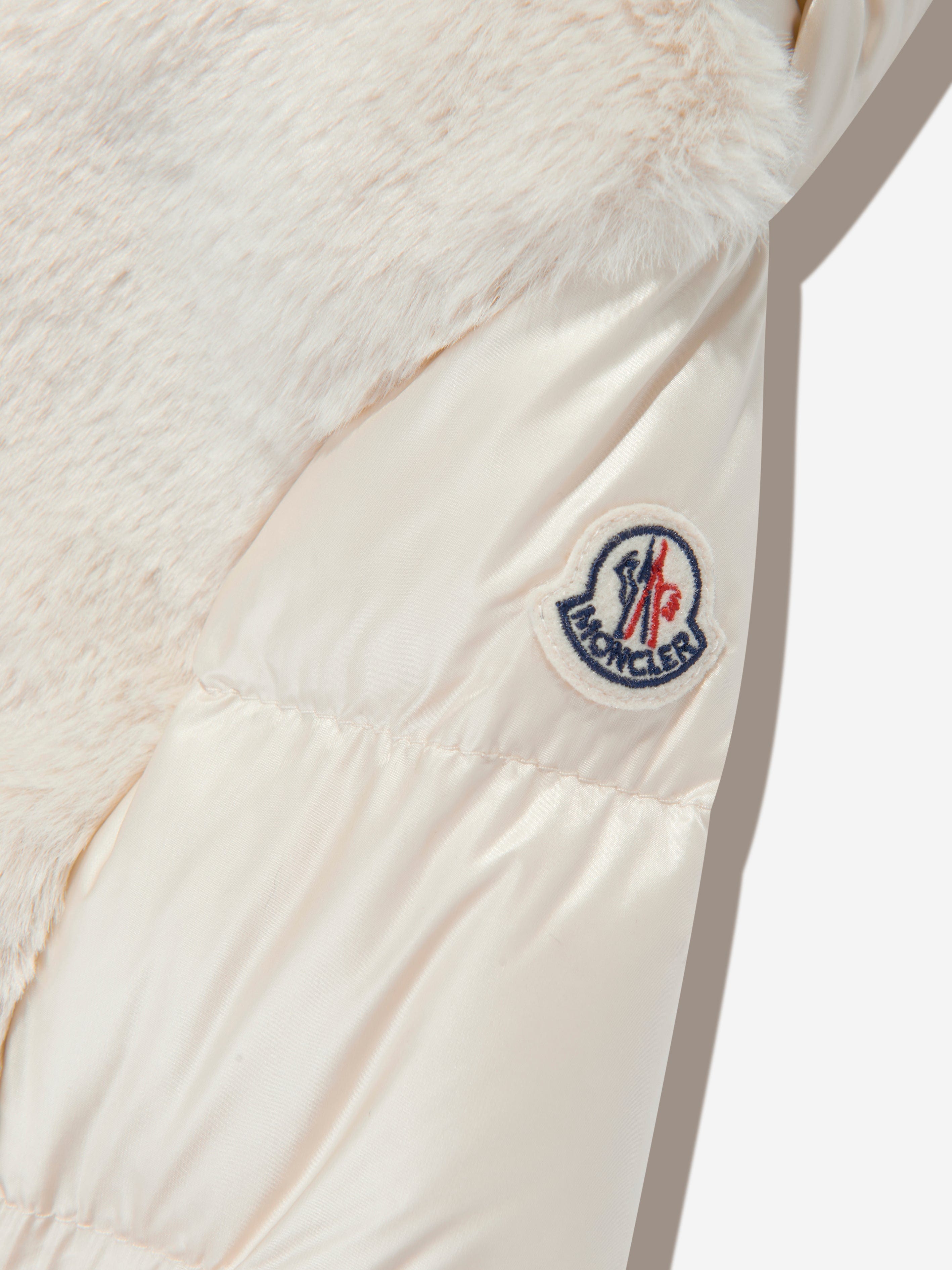 Moncler Enfant Baby Girls Down Teddy Fleece Natas Jacket in Beige Cheapest Pice Cheap Online