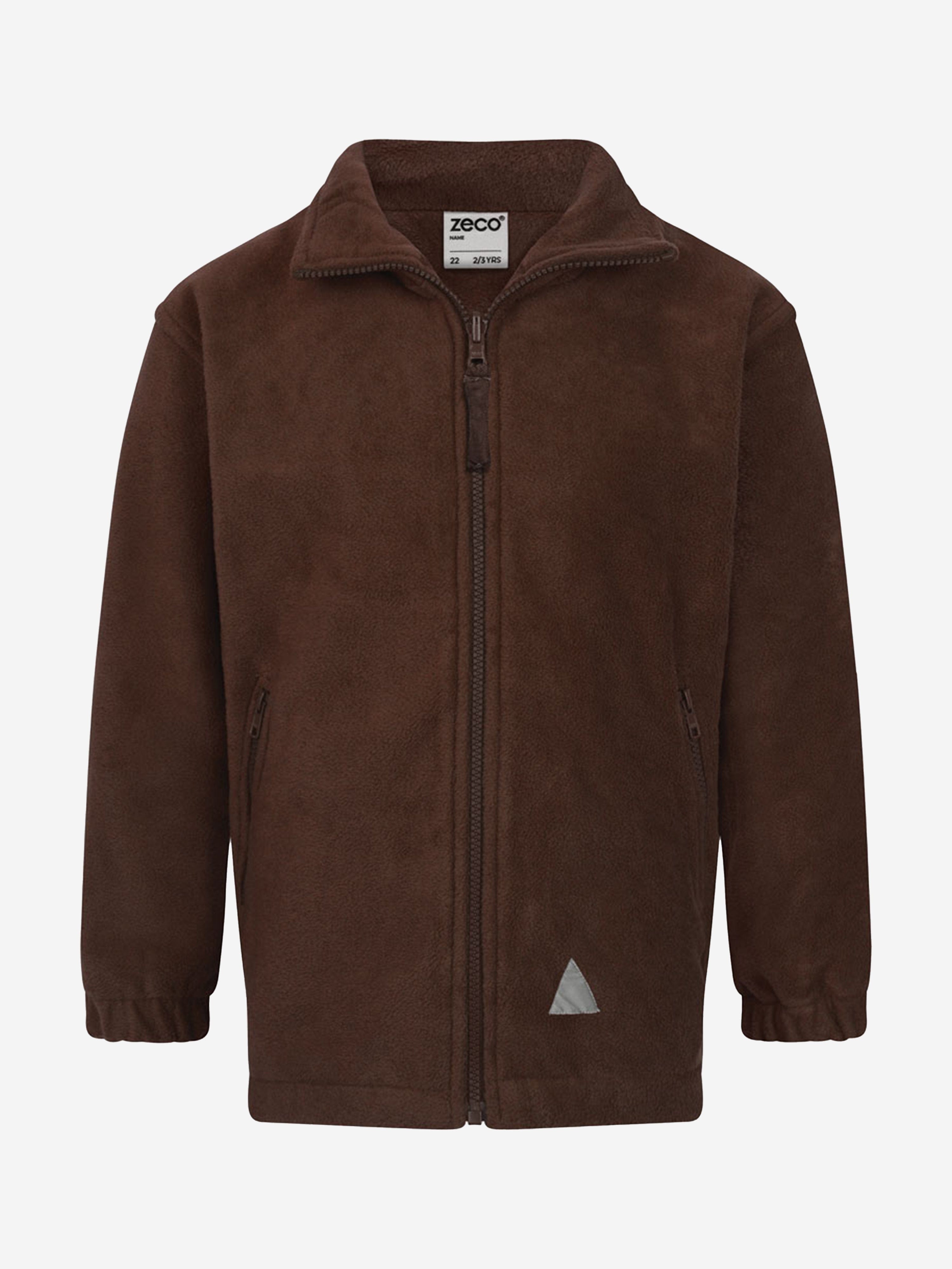 Zeco Kids School Polar Fleece Jacket in Brown Cheapest Pice