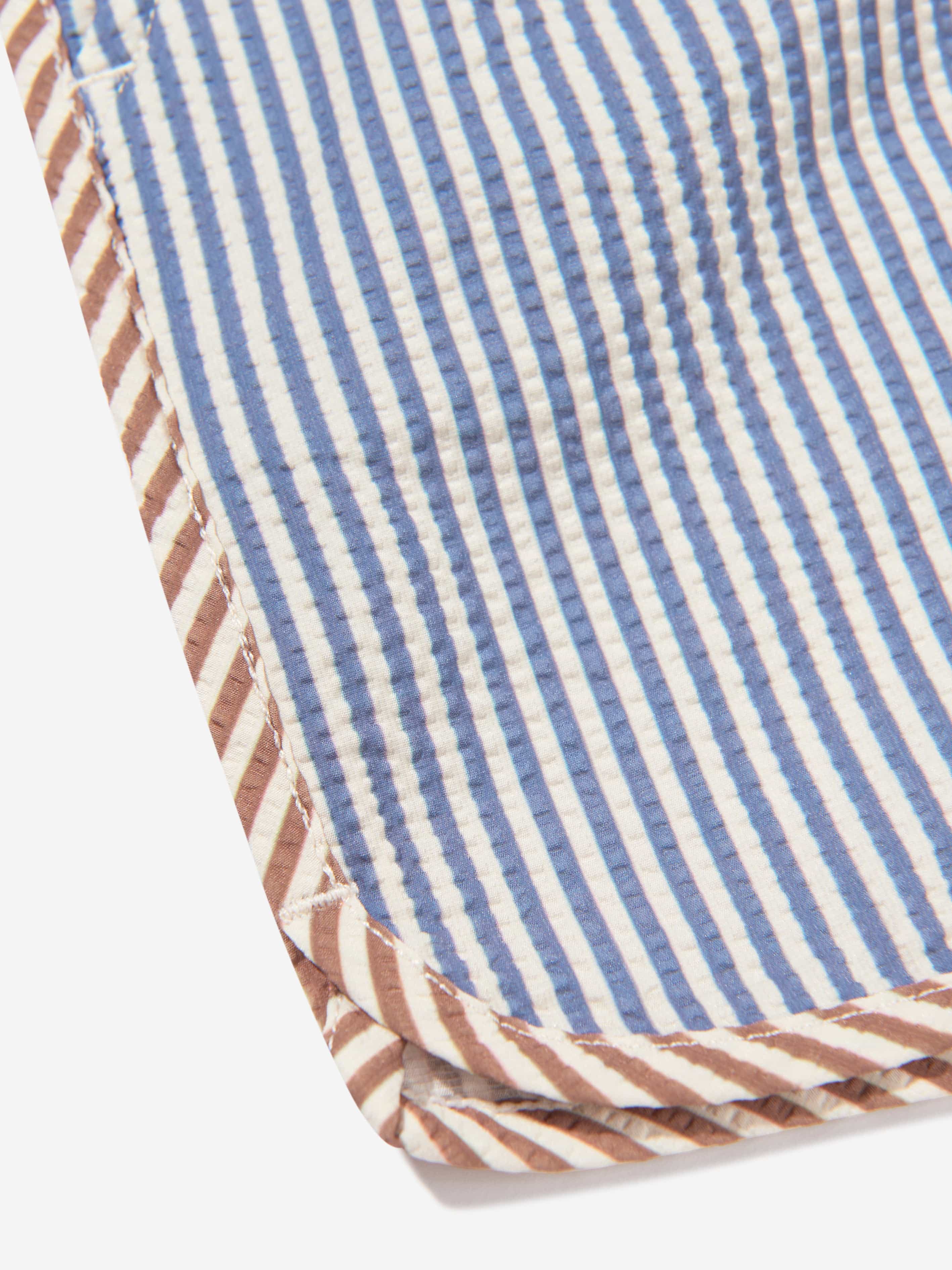 Konges Slojd Girls Seer Striped Asnou Swim Shorts in Blue Cheap Excellent