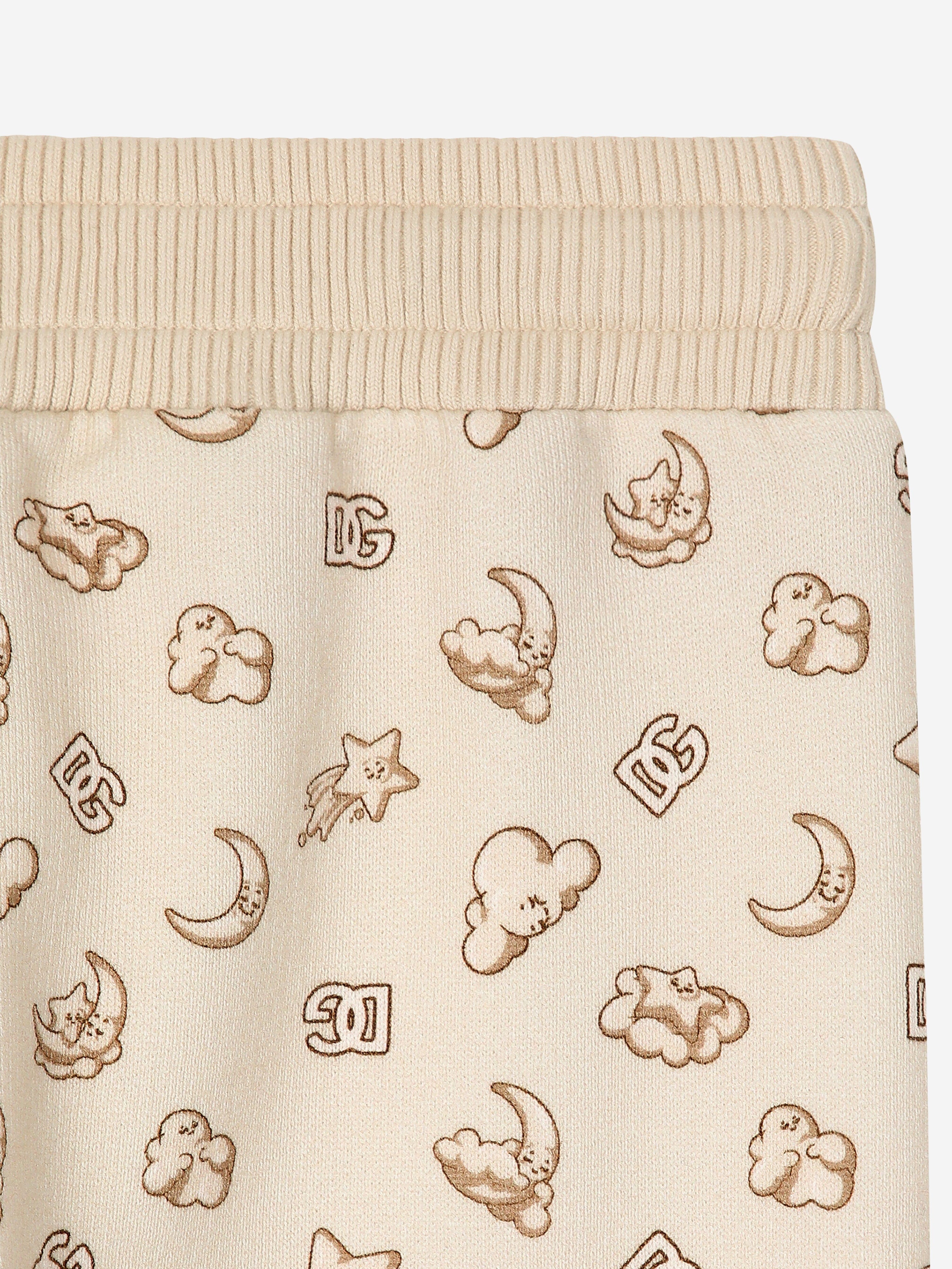 Dolce & Gabbana Baby Moon and Star Joggers in Beige Cheap Sale Online